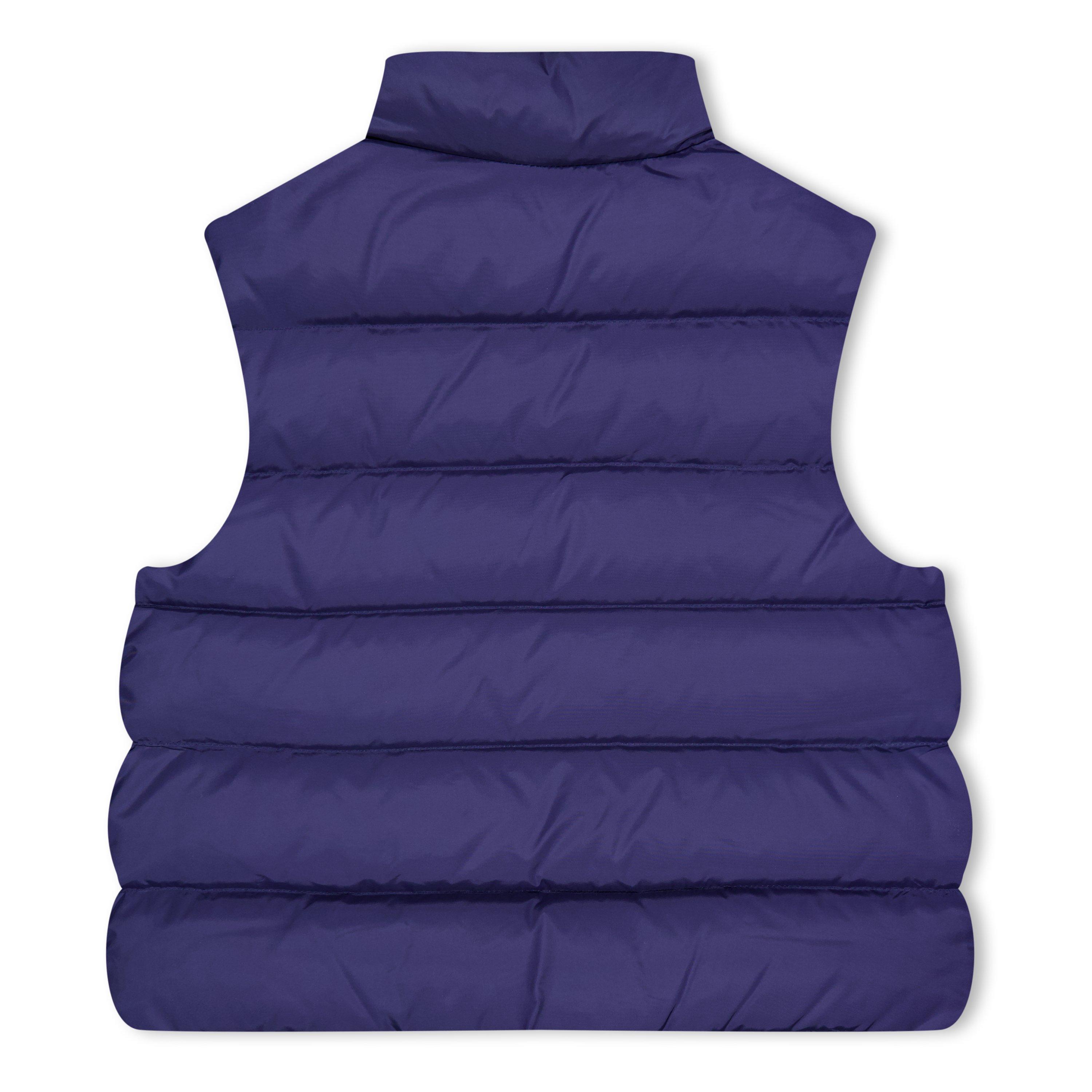 Blue F1I11 - Fendi - Unisex Kids Logo Duck Down Sleeveless Gilet - 2