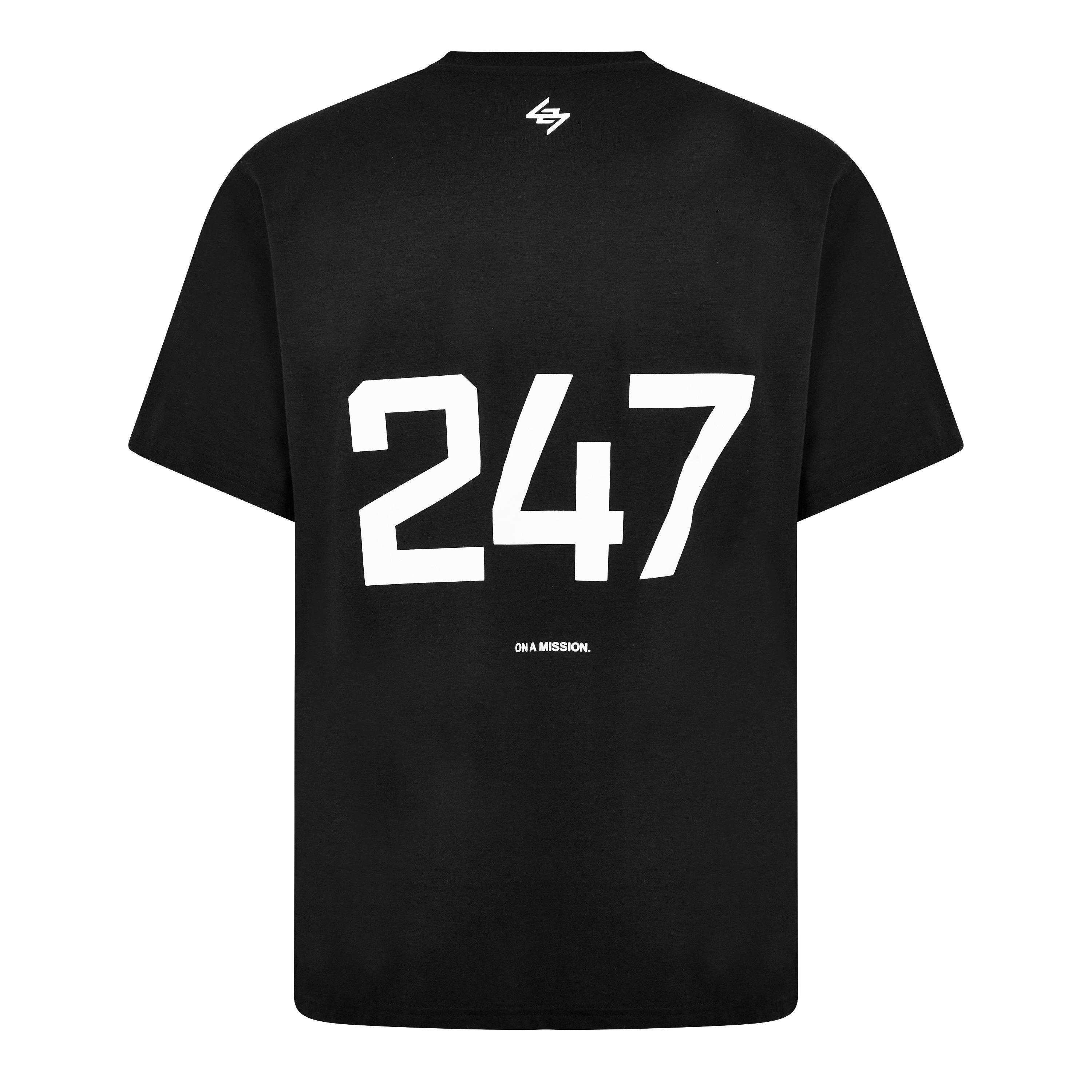 Jet Black - Represent 247 - Men's 247 Oversized T-Shirt - 8
