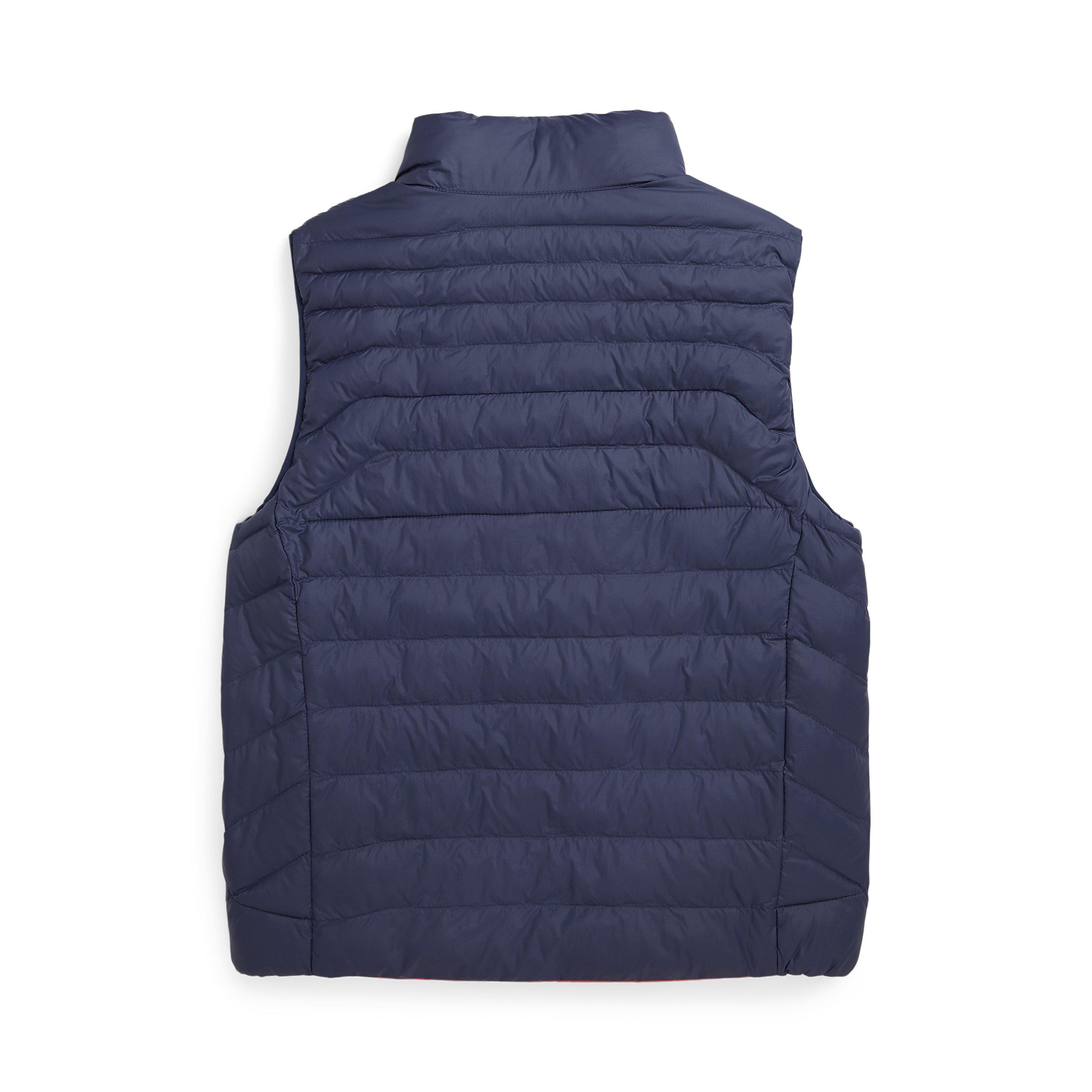 Navy Red - Polo Ralph Lauren - Kids' Reversible Quilted Sleeveless Gilet - 2