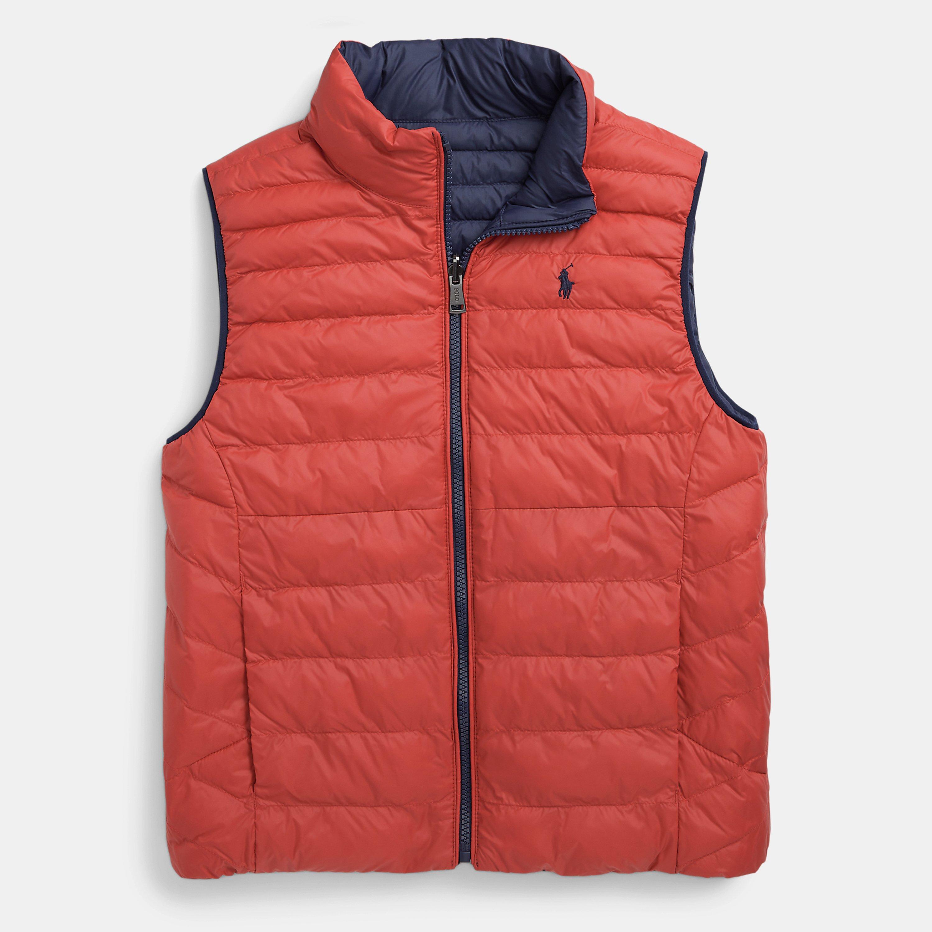 Navy Red - Polo Ralph Lauren - Kids' Reversible Quilted Sleeveless Gilet - 3