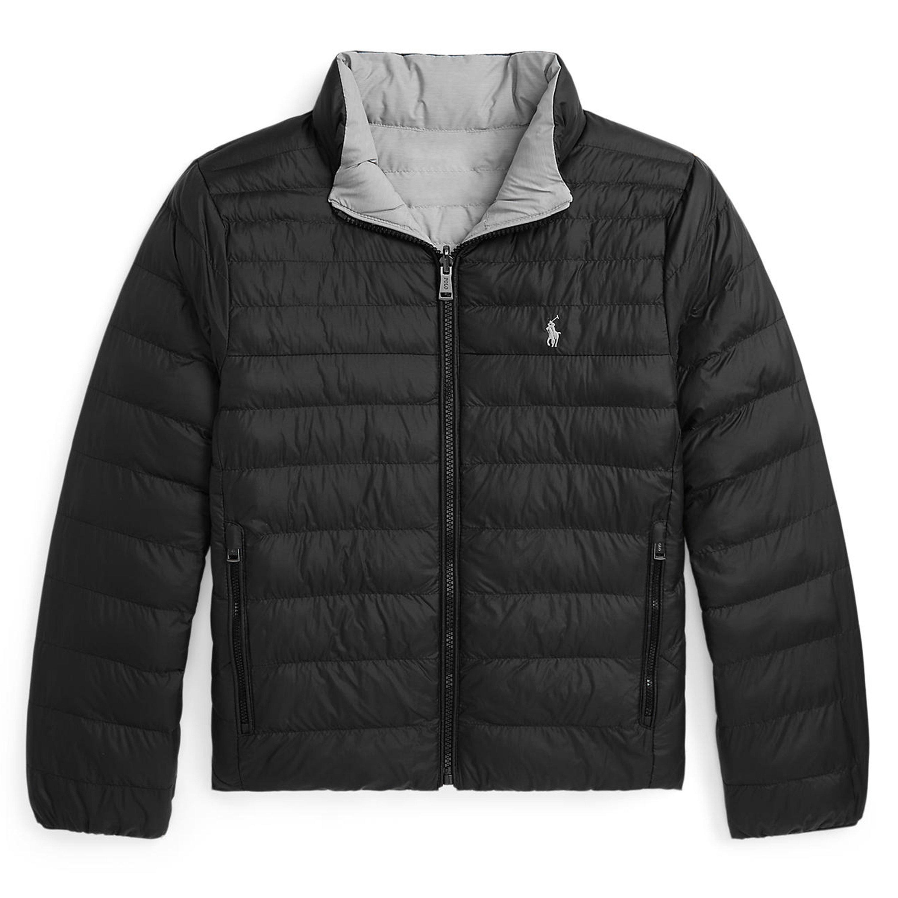 Black Grey - Polo Ralph Lauren - Kids' Reversible Long Sleeve Parka - 1