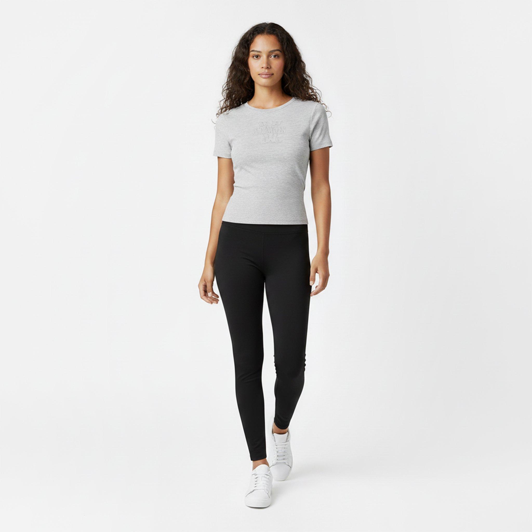 Grey Marl - Jack Wills - Women's Slub Slim Fit T-Shirt - 5