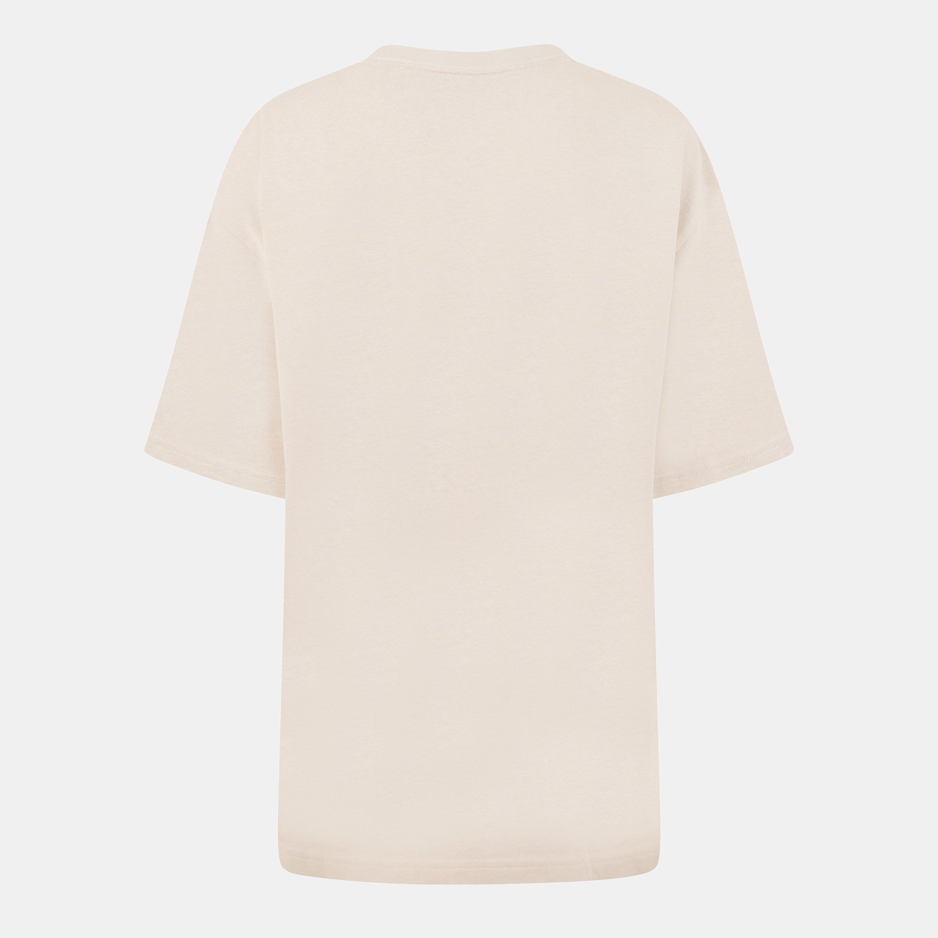Stone - Jack Wills - JW Embossed Logo Oversized T-Shirt - 2