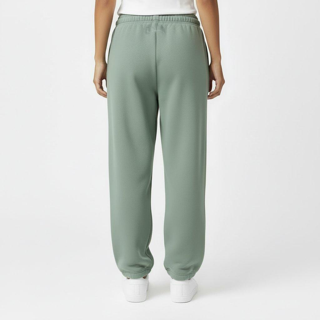 Iceberg Green - Jack Wills - Women's Loose Embellished Logo Closed Hem Fleece Joggers - 4