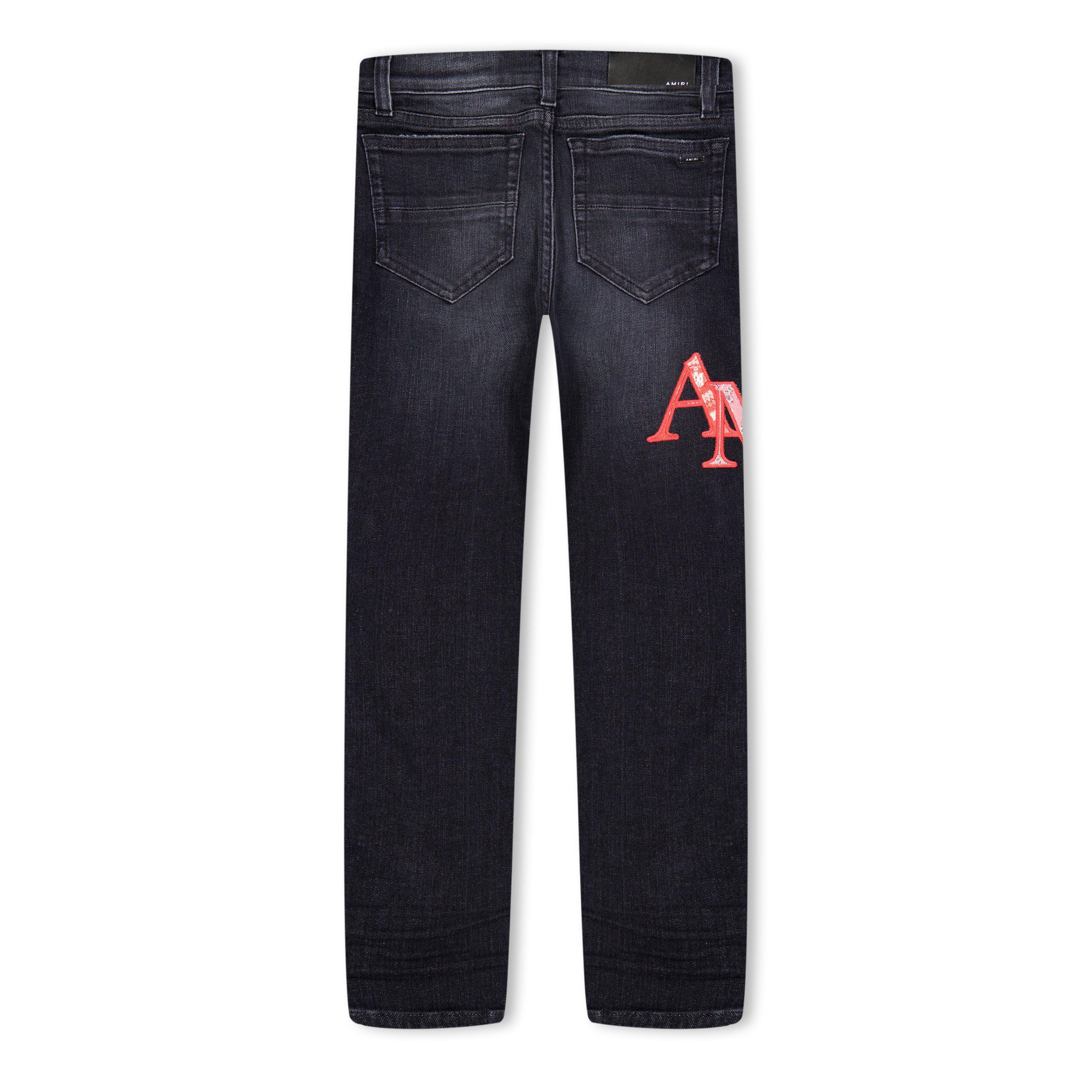 Faded Black - Amiri - Washed Straight Leg Jeans - 2