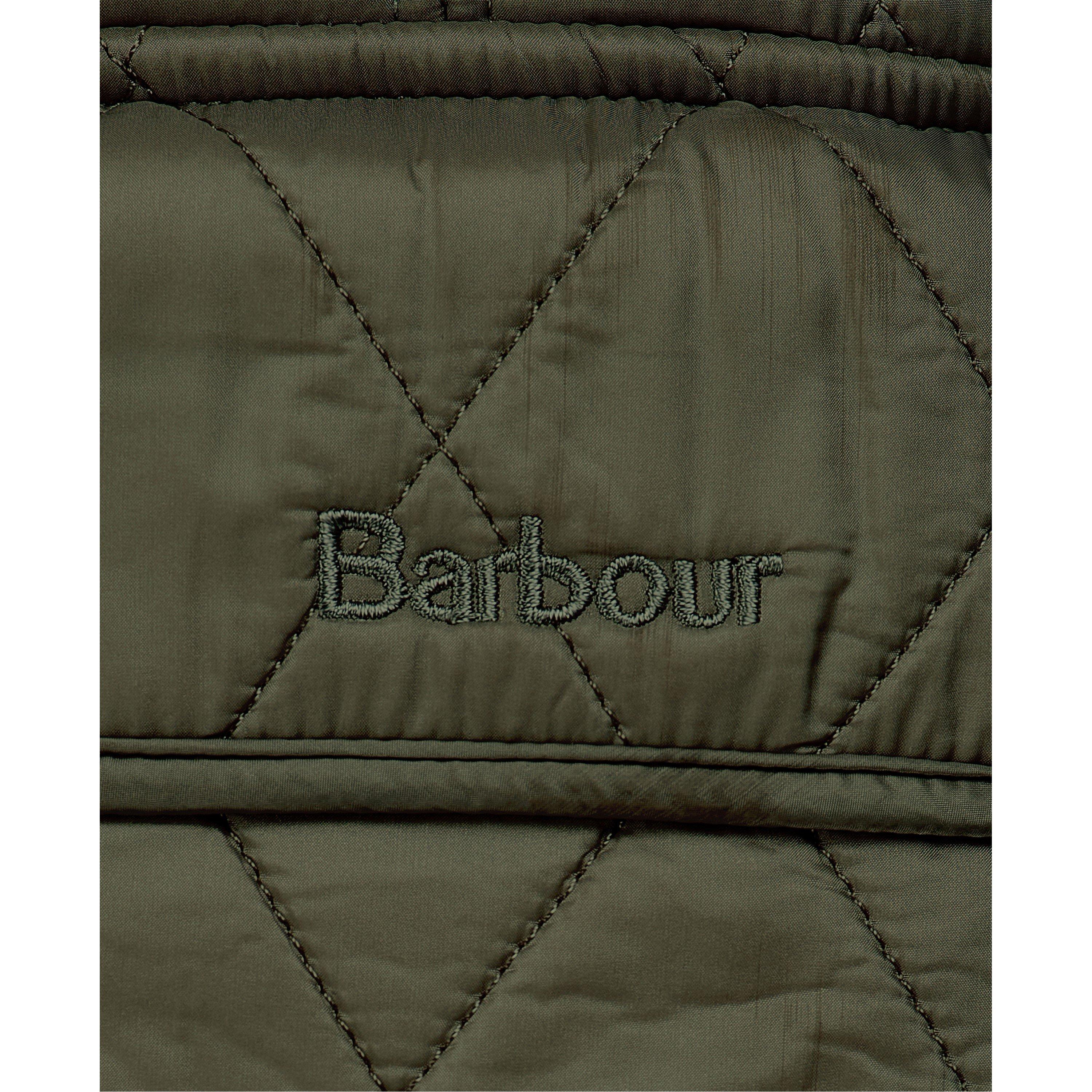 Olive - Barbour - Women's Wray Diamond Quilted Fleece Lined Sleeveless Gilet - 6