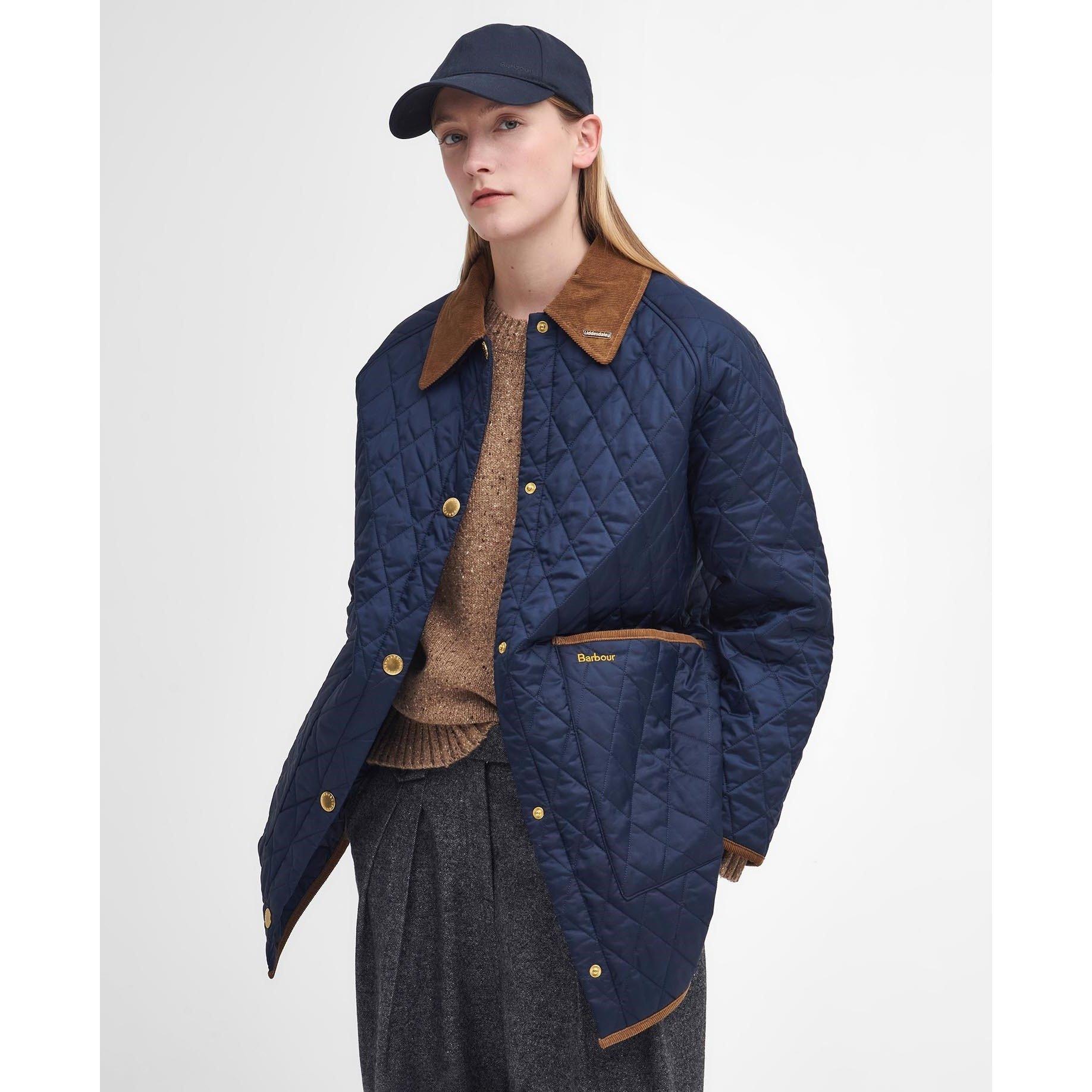 Navy/Classic - Barbour - Women's Liddesdale 30th Anniversary Oversized Quilted Jacket - 1