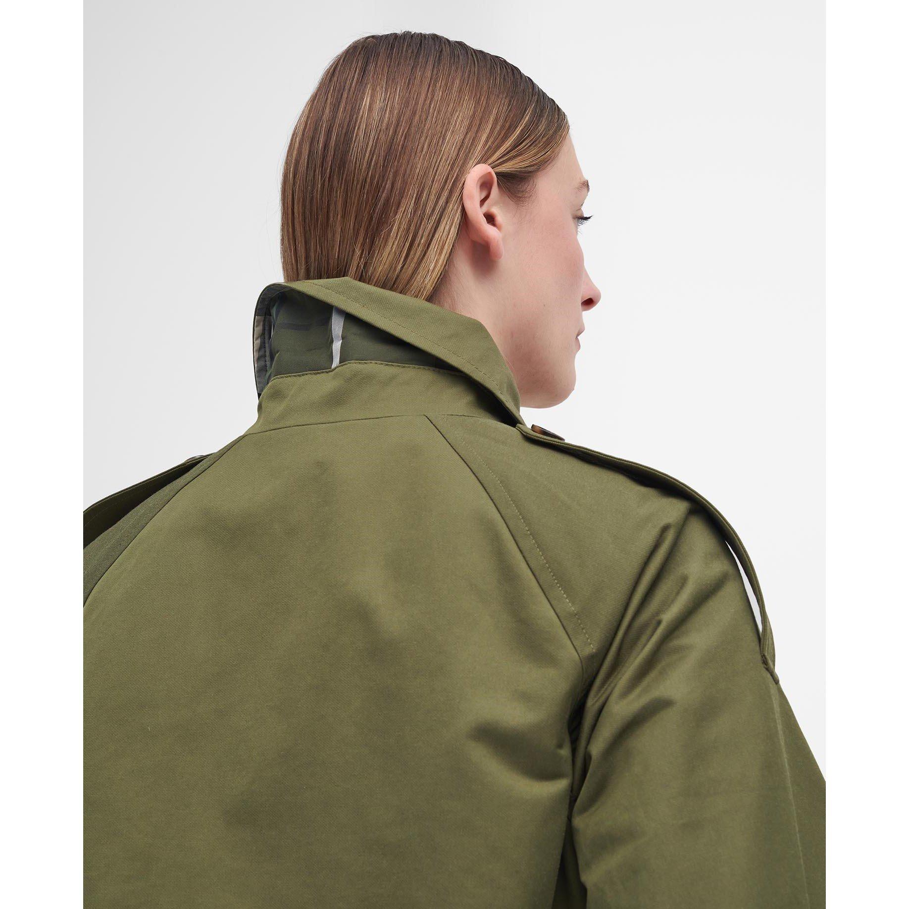 Moss/Ancient - Barbour - Women's Marie Showerproof Trench Coat - 6