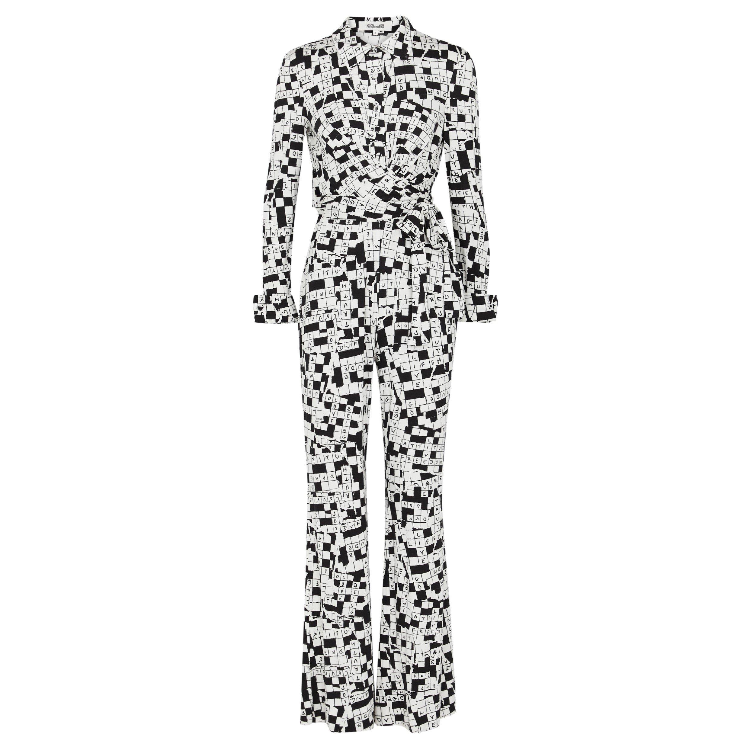 BLACK AND WHITE - Diane Von Furstenberg - DVF MICHELE JUMPSUIT - 1