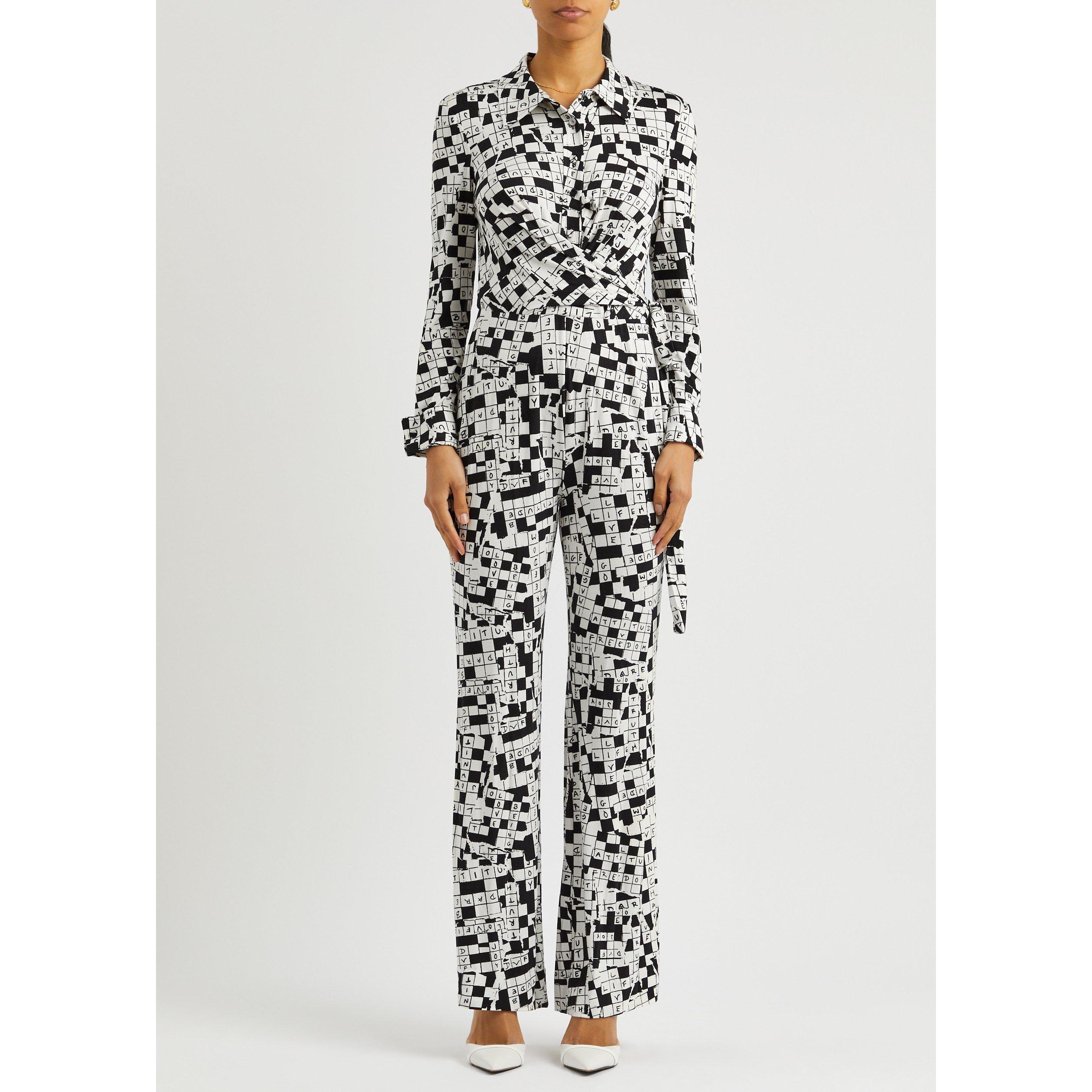 BLACK AND WHITE - Diane Von Furstenberg - DVF MICHELE JUMPSUIT - 2