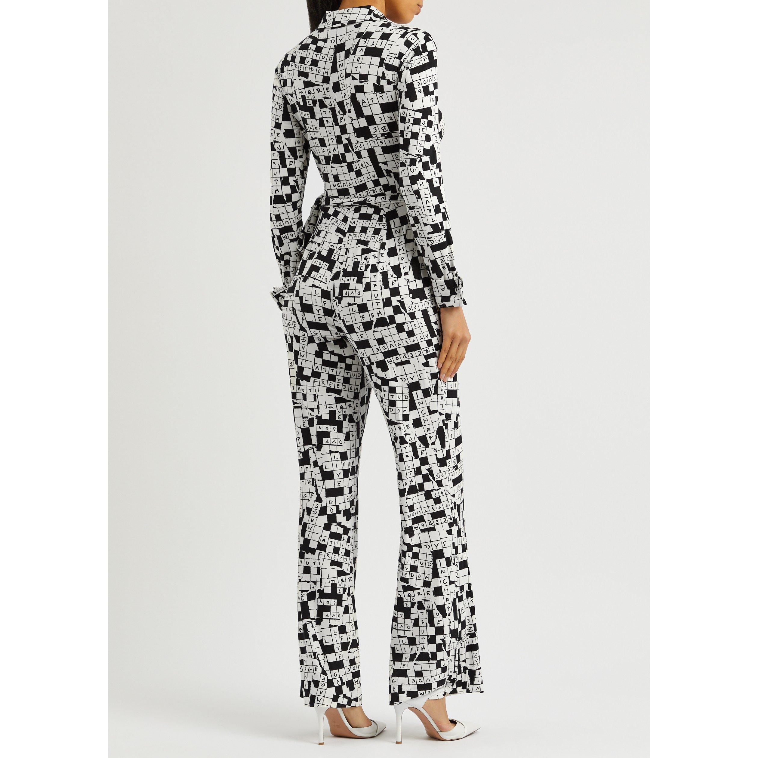 BLACK AND WHITE - Diane Von Furstenberg - DVF MICHELE JUMPSUIT - 3