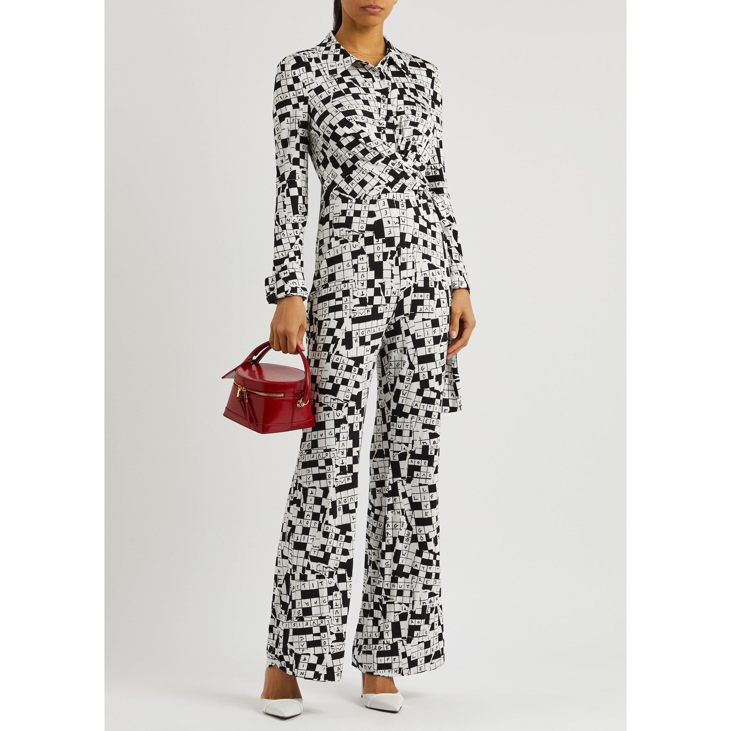 BLACK AND WHITE - Diane Von Furstenberg - DVF MICHELE JUMPSUIT - 5