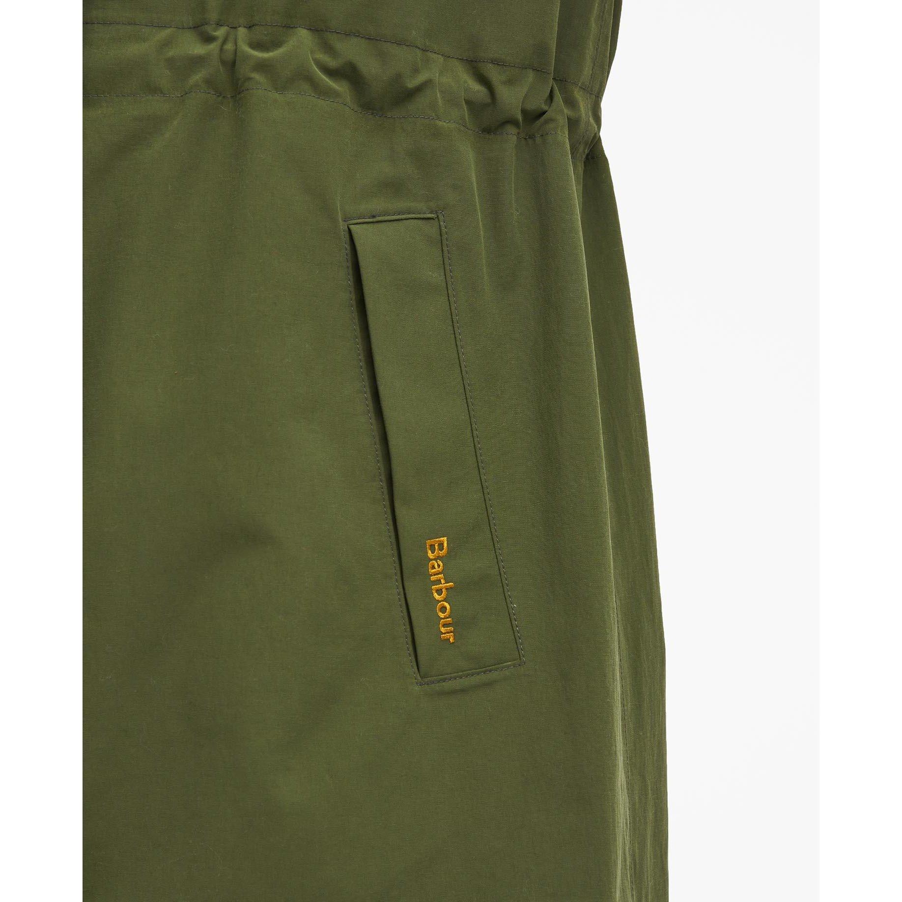 Moss/Sand/ Pink - Barbour - Women's Iris Waterproof Rain Anorak - 8