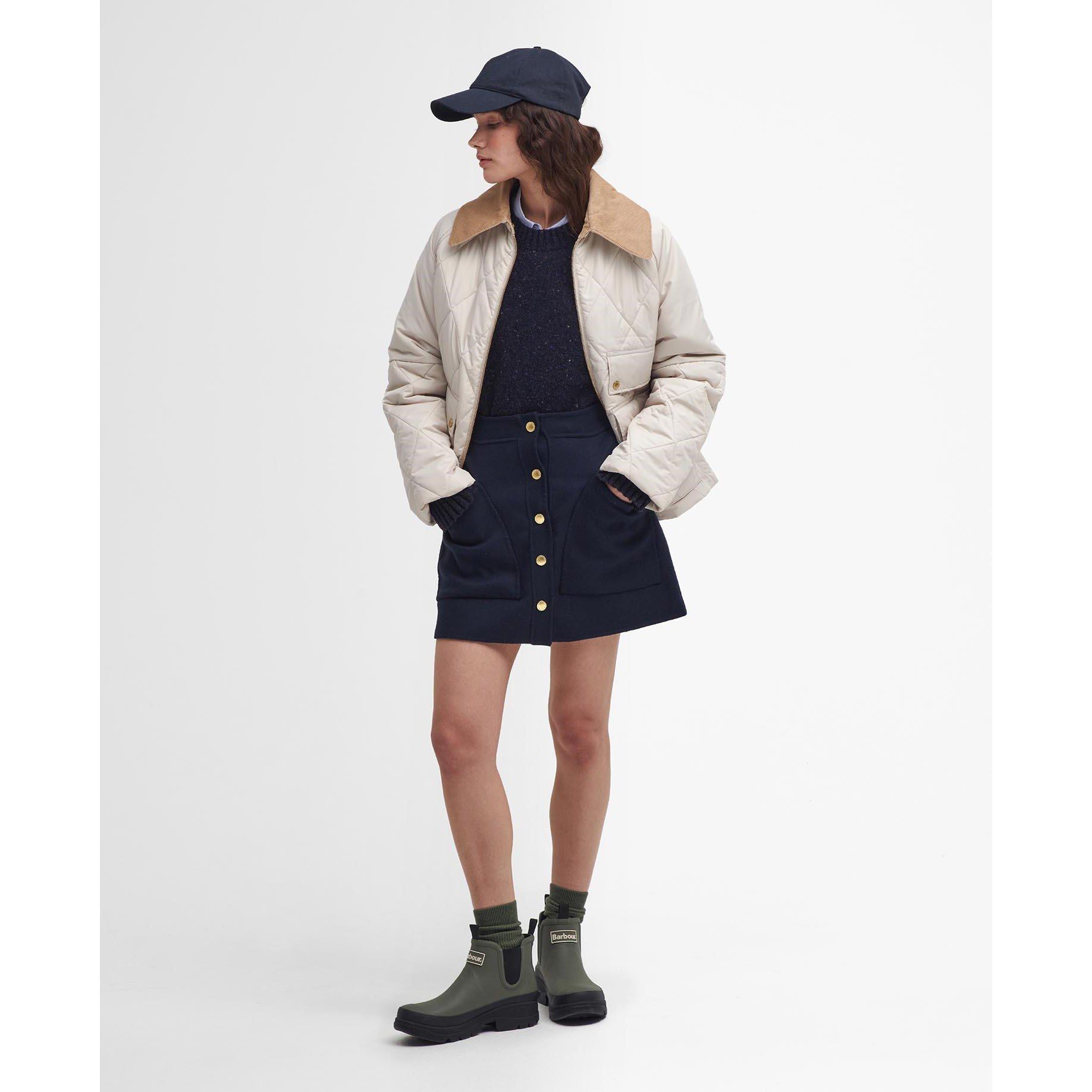 Oatmeal/Ancient - Barbour - Women's Milby Diamond Quilted Jacket - 3