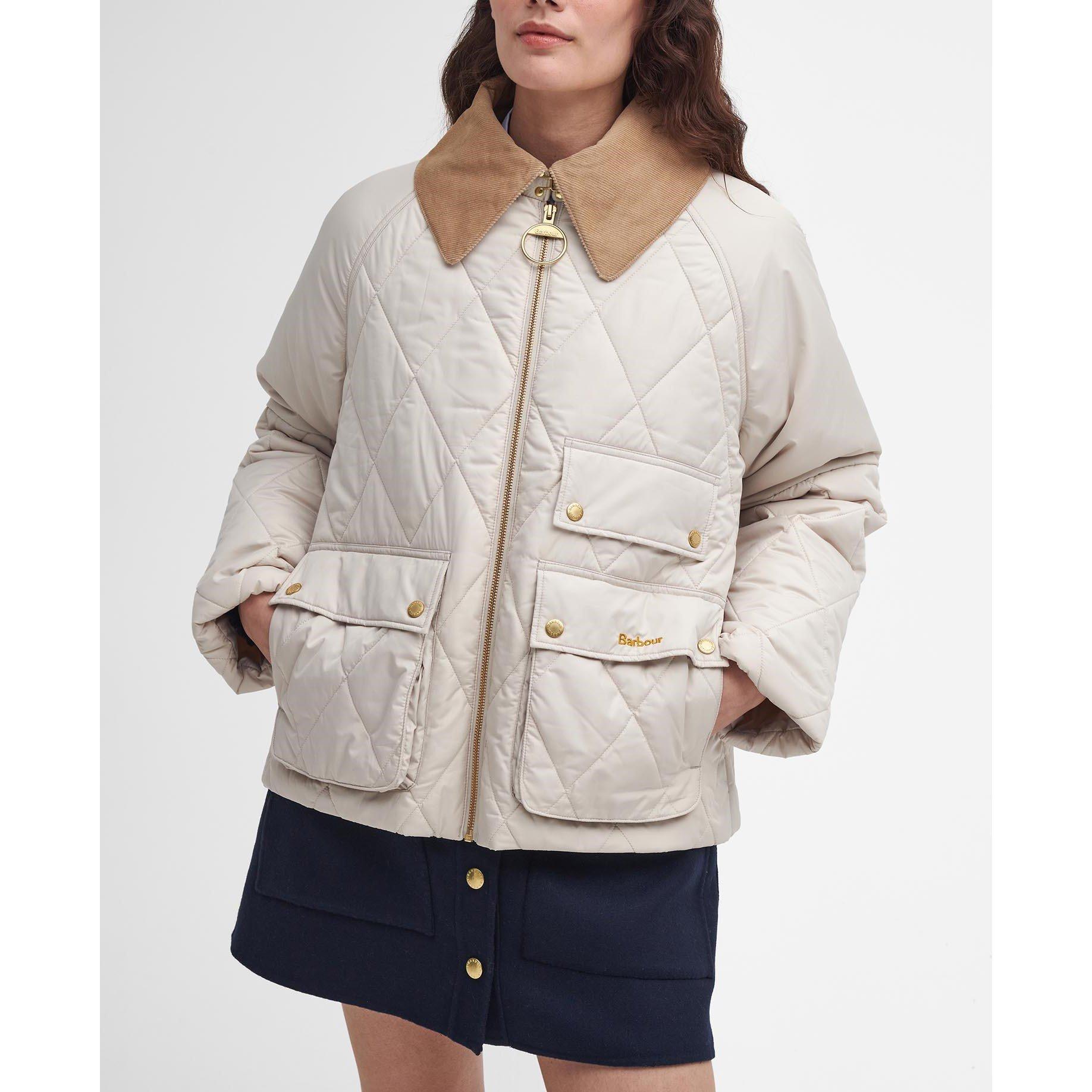 Oatmeal/Ancient - Barbour - Women's Milby Diamond Quilted Jacket - 5