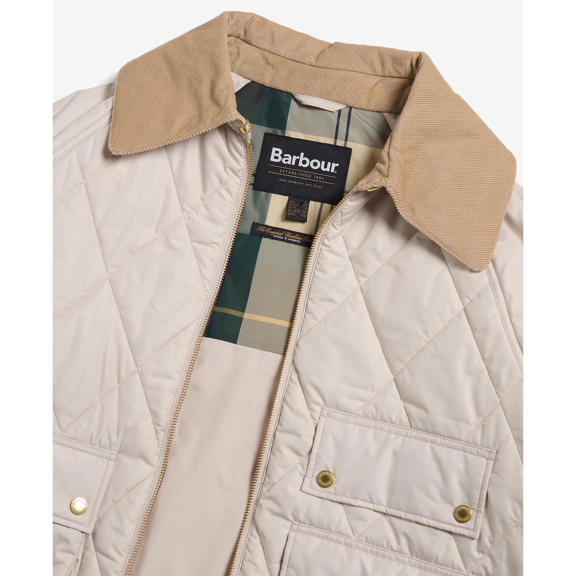 Oatmeal/Ancient - Barbour - Women's Milby Diamond Quilted Jacket - 7