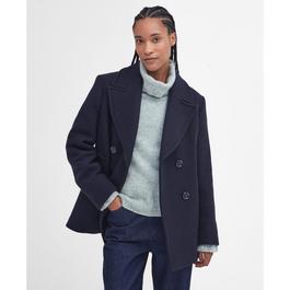 Barbour Ingrid Wool Peacoat