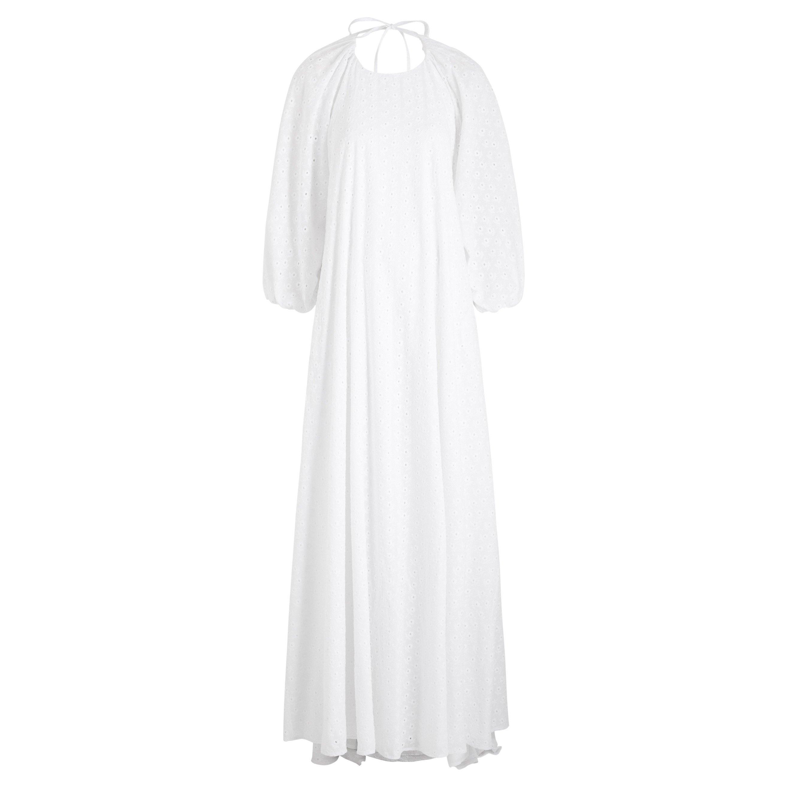 IVORY - BERNADETTE - FRAN L.S. EMBRDRD LONG DRESS - 1