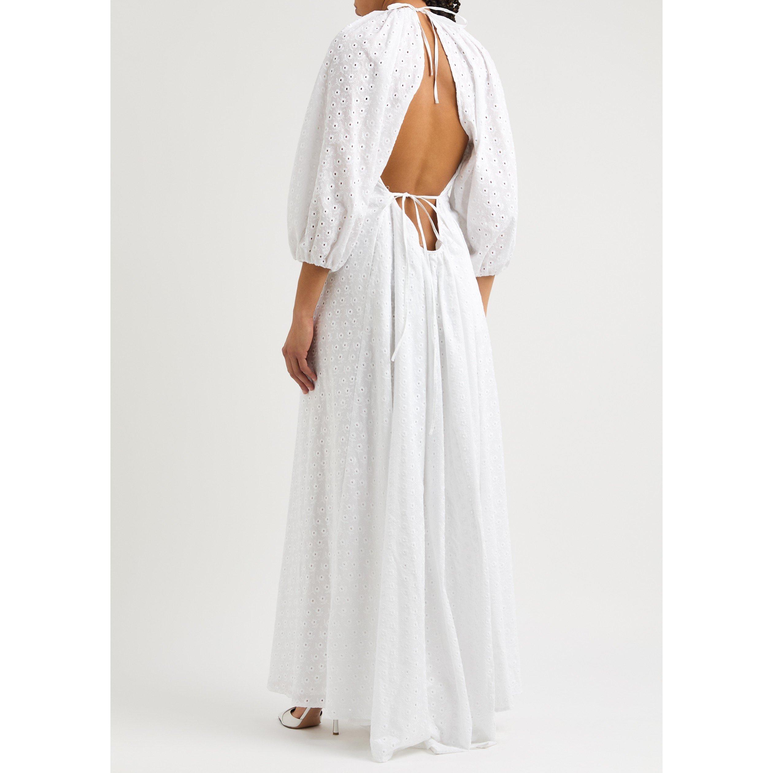IVORY - BERNADETTE - FRAN L.S. EMBRDRD LONG DRESS - 3