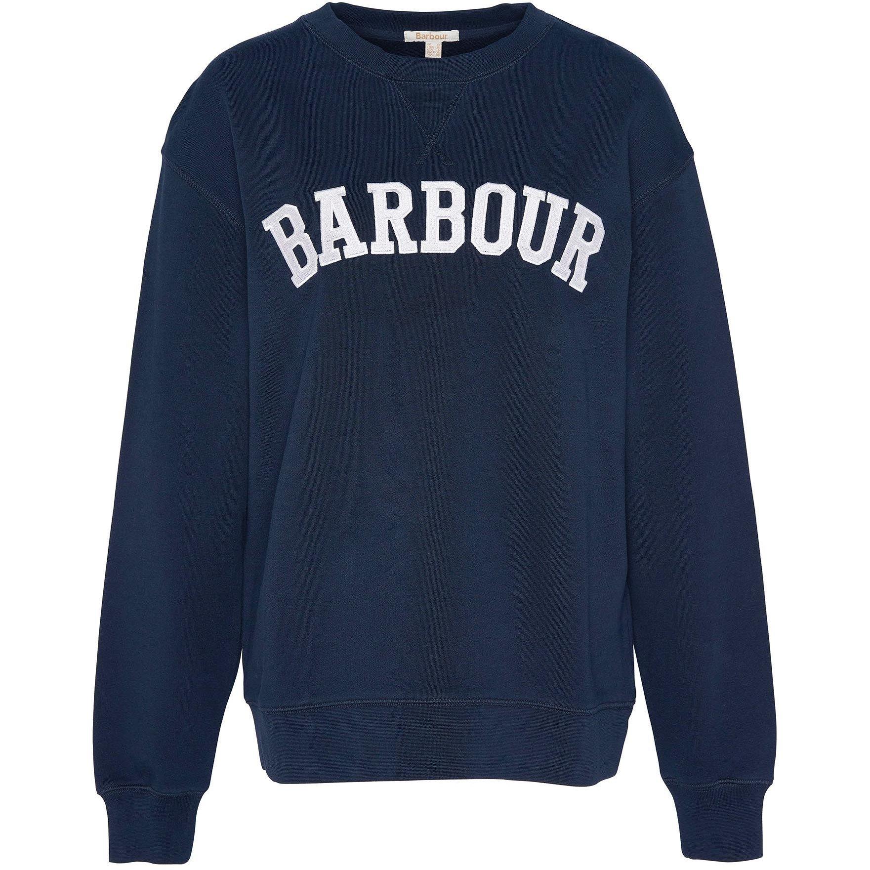 Barbour Women's Northumberland Sweatshirt - Navy/Cloud - 8 (XS)