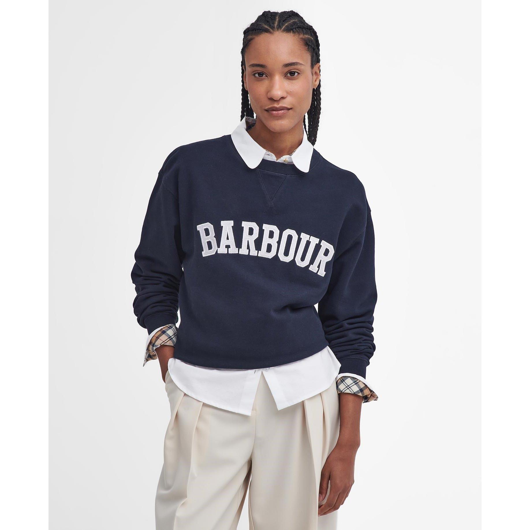 Navy/Cloud - Barbour - Northumberland Sweatshirt - 3