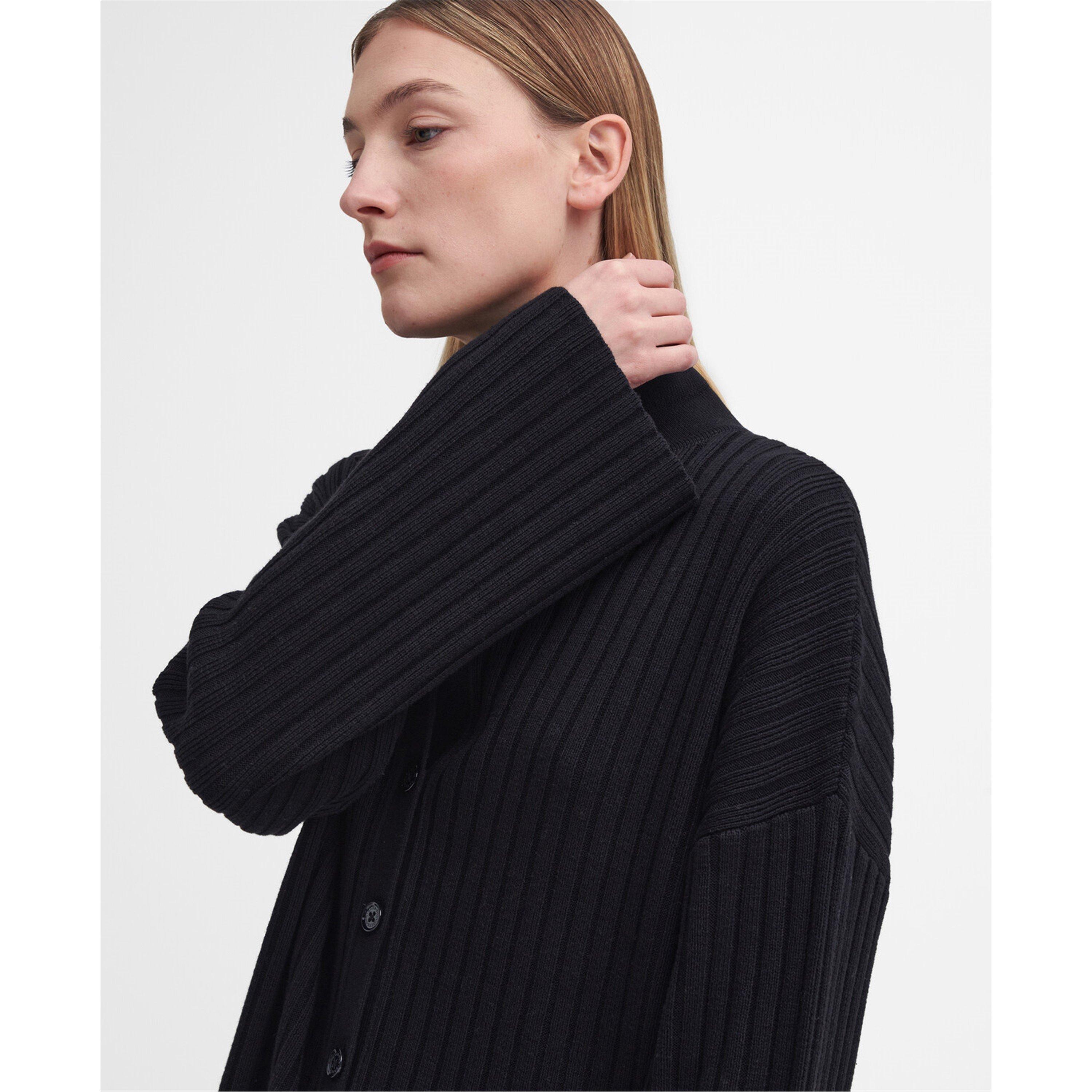 Black - Barbour - Claudette Knitted Mini Dress - 5