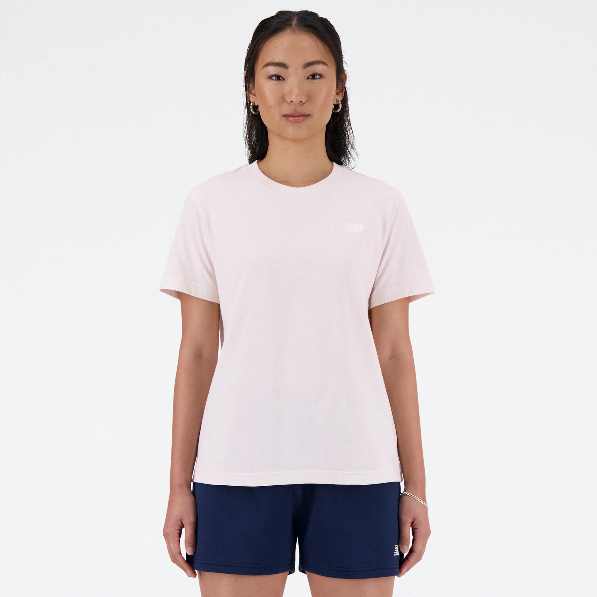 Quartz Pink - New Balance - Sport Essentials Jersey Womens T Shirt - 5