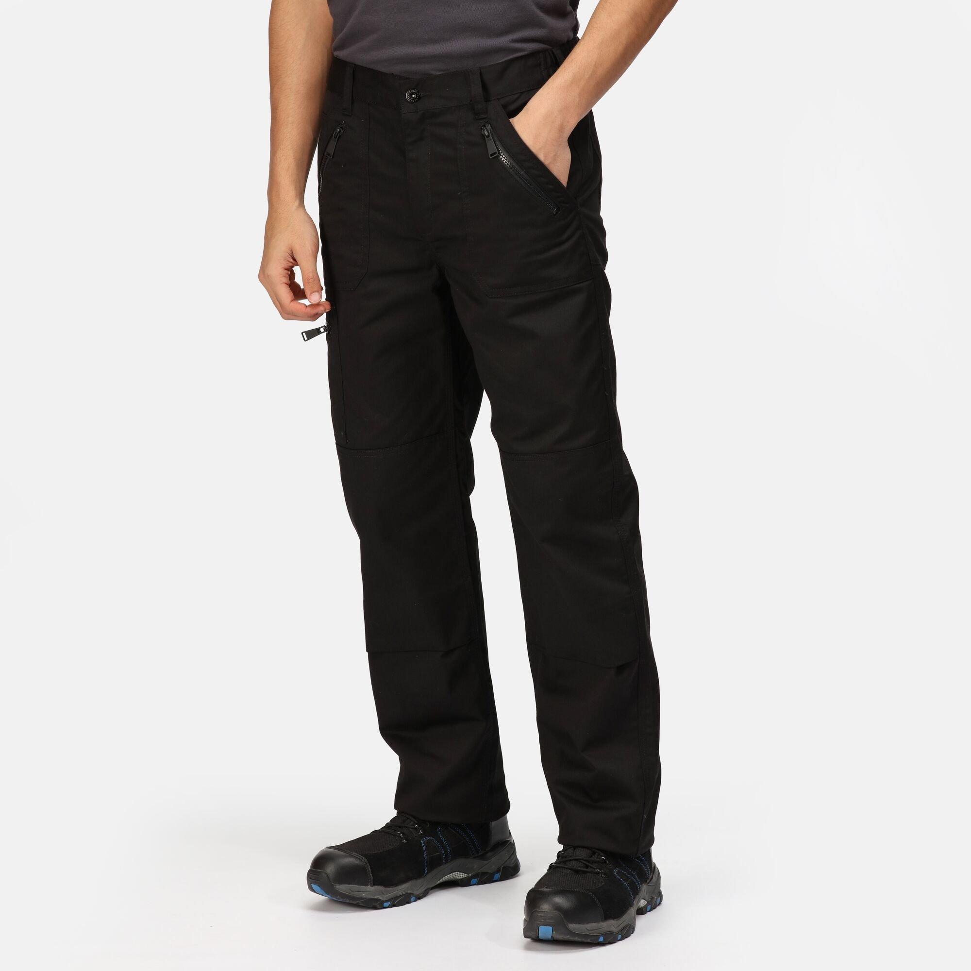Regatta Men's Pro Action Workwear Trousers (Long Leg) - Black - 42