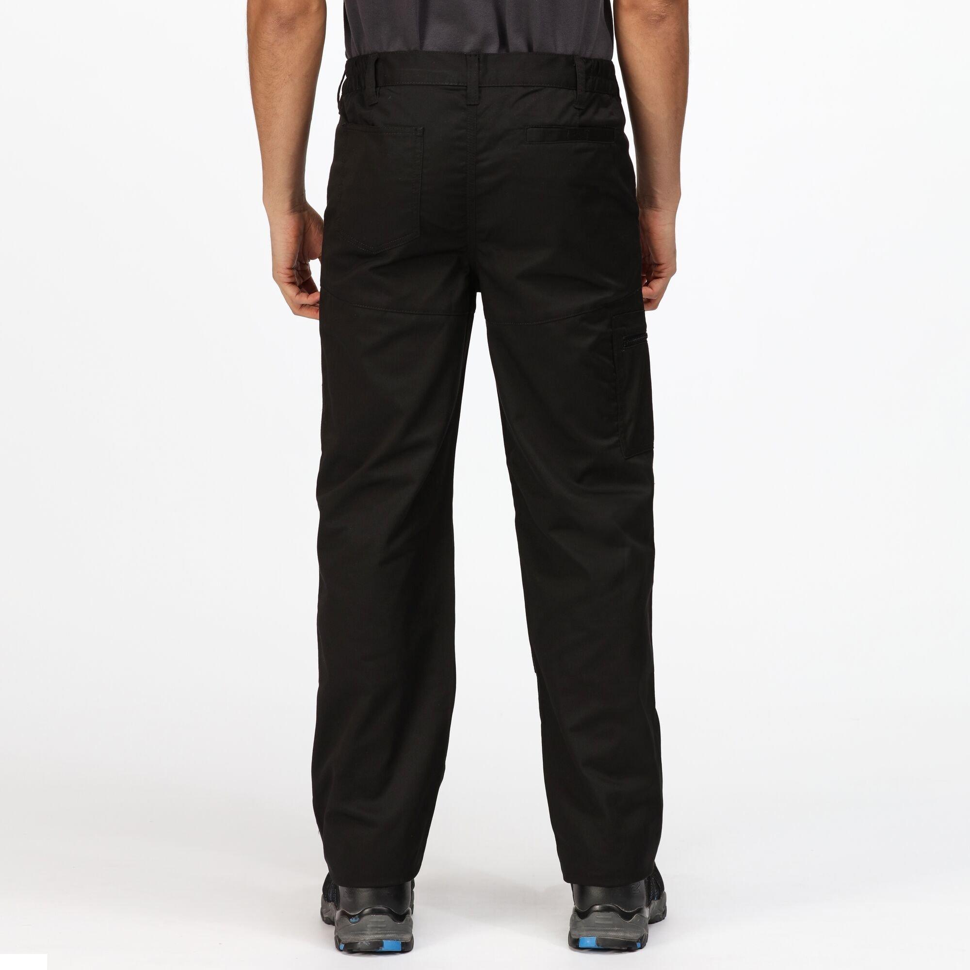 Black - Regatta - Pro Action Workwear Trousers (Long Leg) - 5