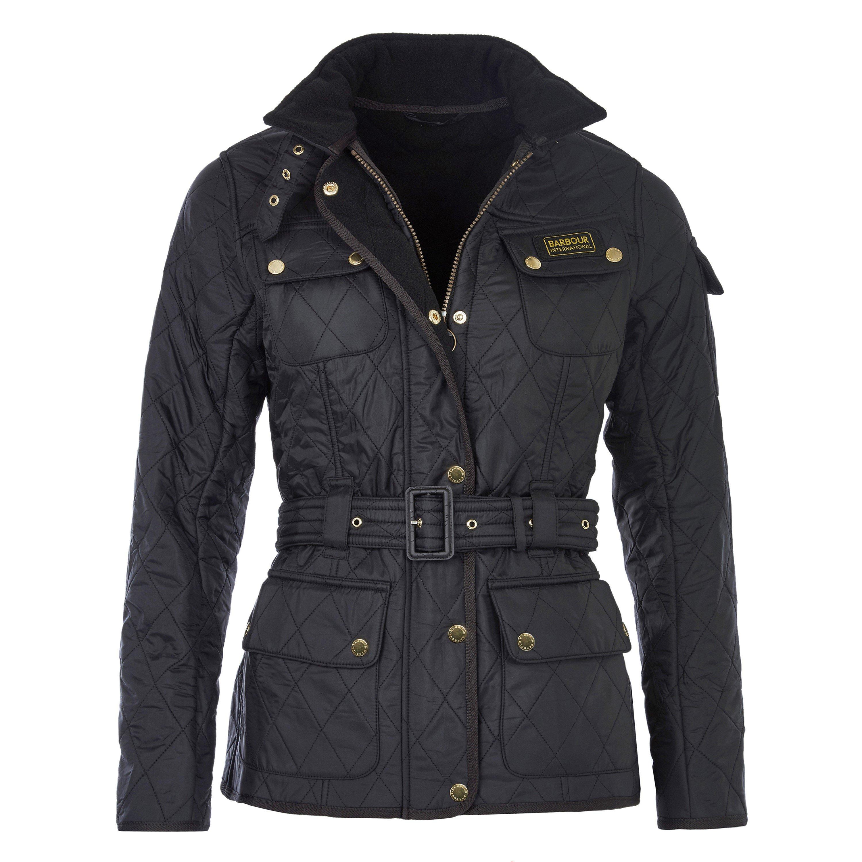 Black - Barbour International - Women's Polar Windproof Long Sleeve Slim Fit Quilted Jacket - 1