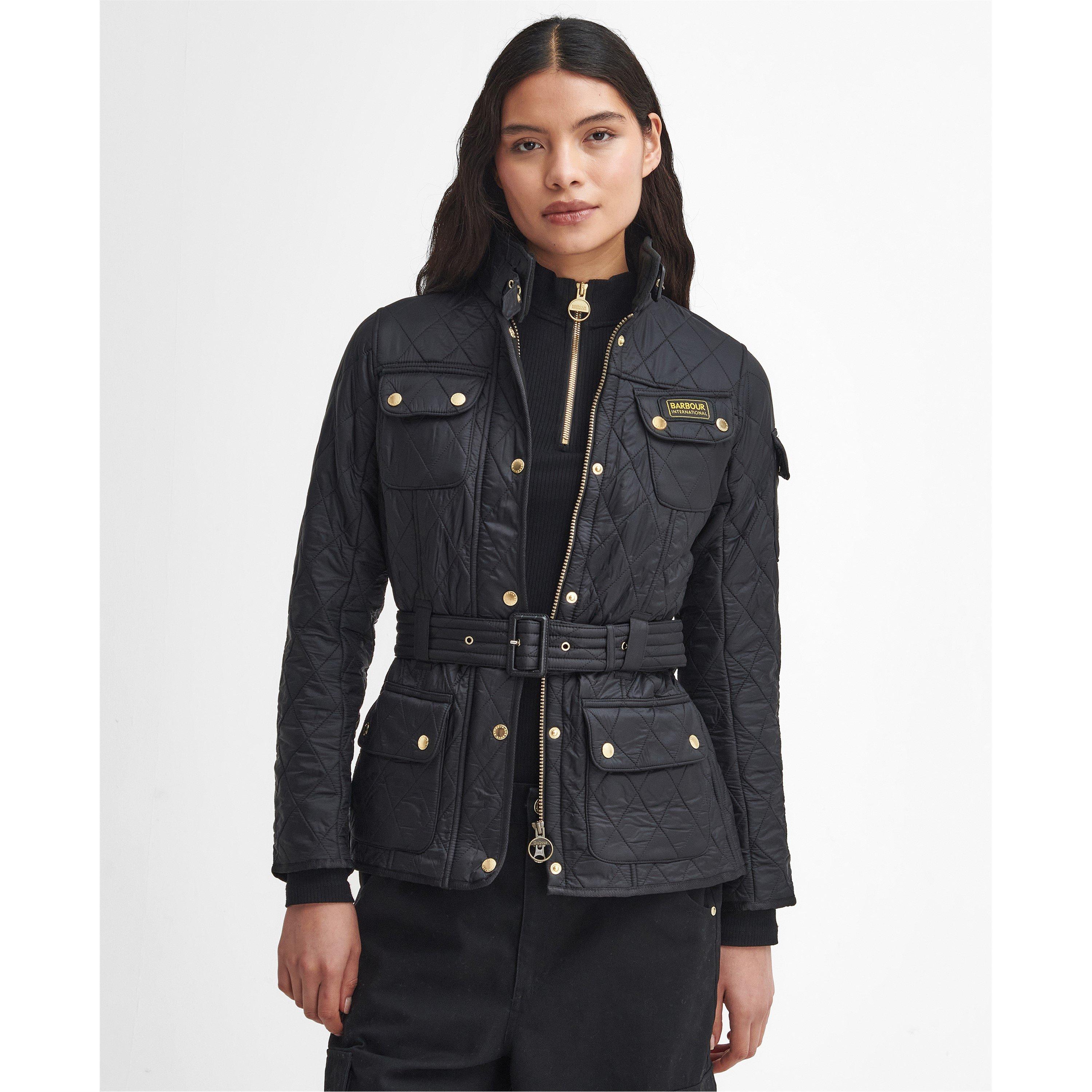 Black - Barbour International - Women's Polar Windproof Long Sleeve Slim Fit Quilted Jacket - 2