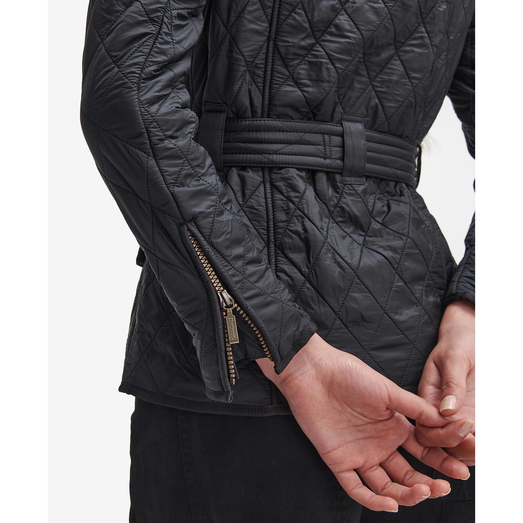 Black - Barbour International - Women's Polar Windproof Long Sleeve Slim Fit Quilted Jacket - 7