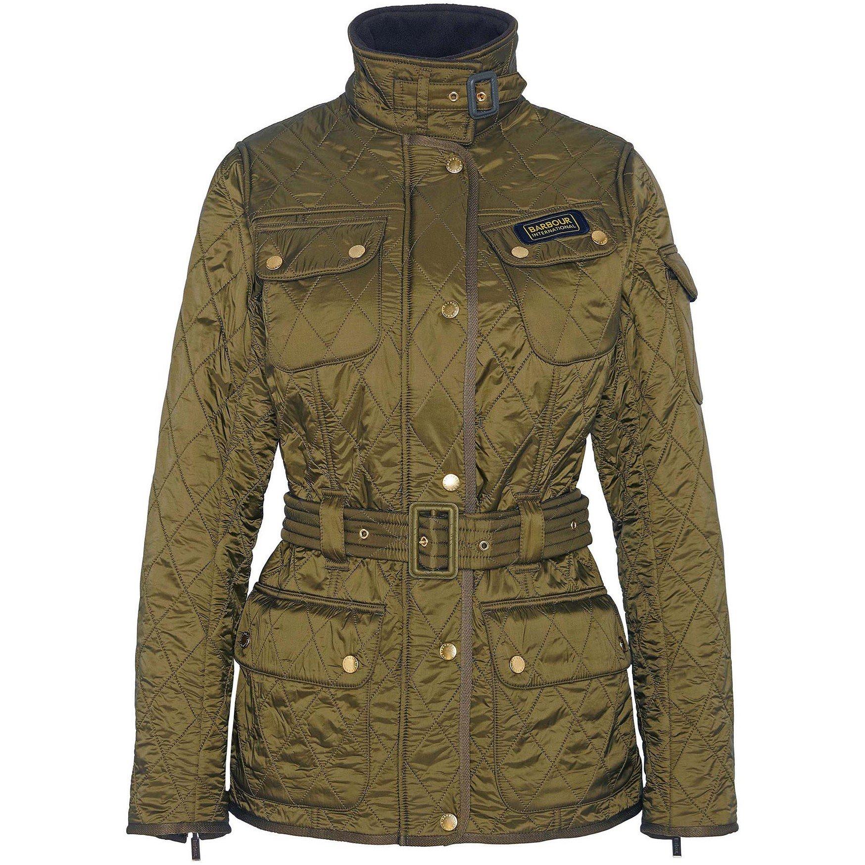Empire Green - Barbour International - Women's Polar Windproof Long Sleeve Slim Fit Quilted Jacket - 9