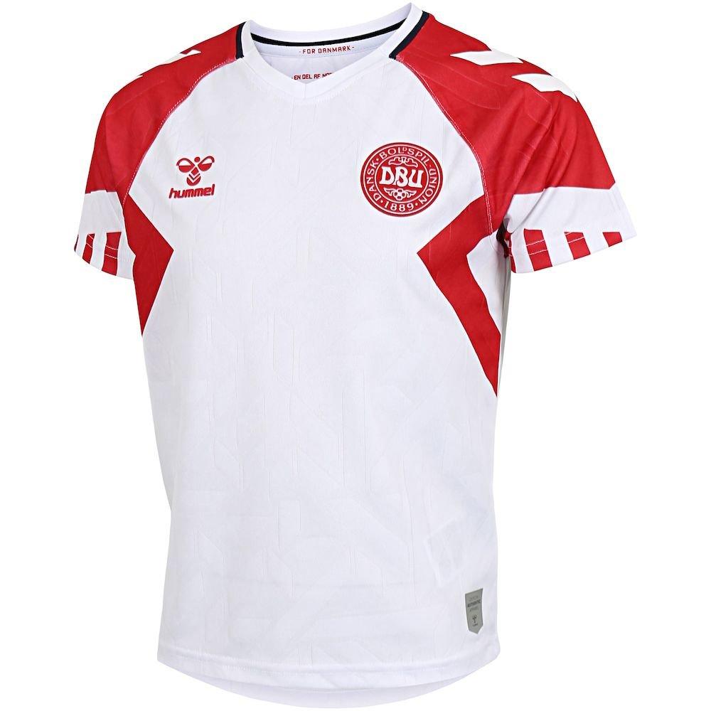 Branco/Vermelho Tango - Hummel - Denmark Away Shirt 2023 Juniors - 3