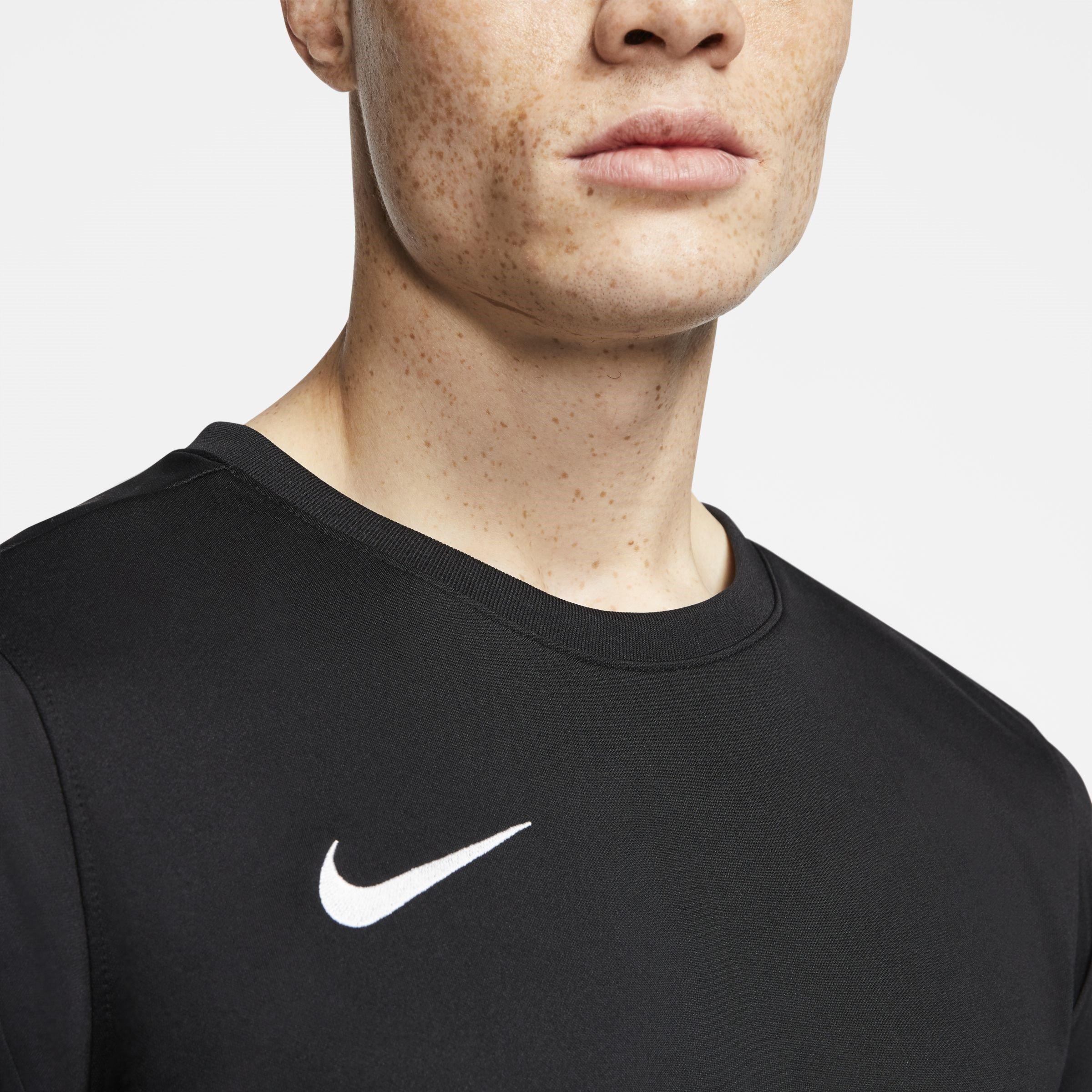 Black/White - Nike - Dri-FIT Park VII Men's Long-Sleeve Soccer Jersey - 3
