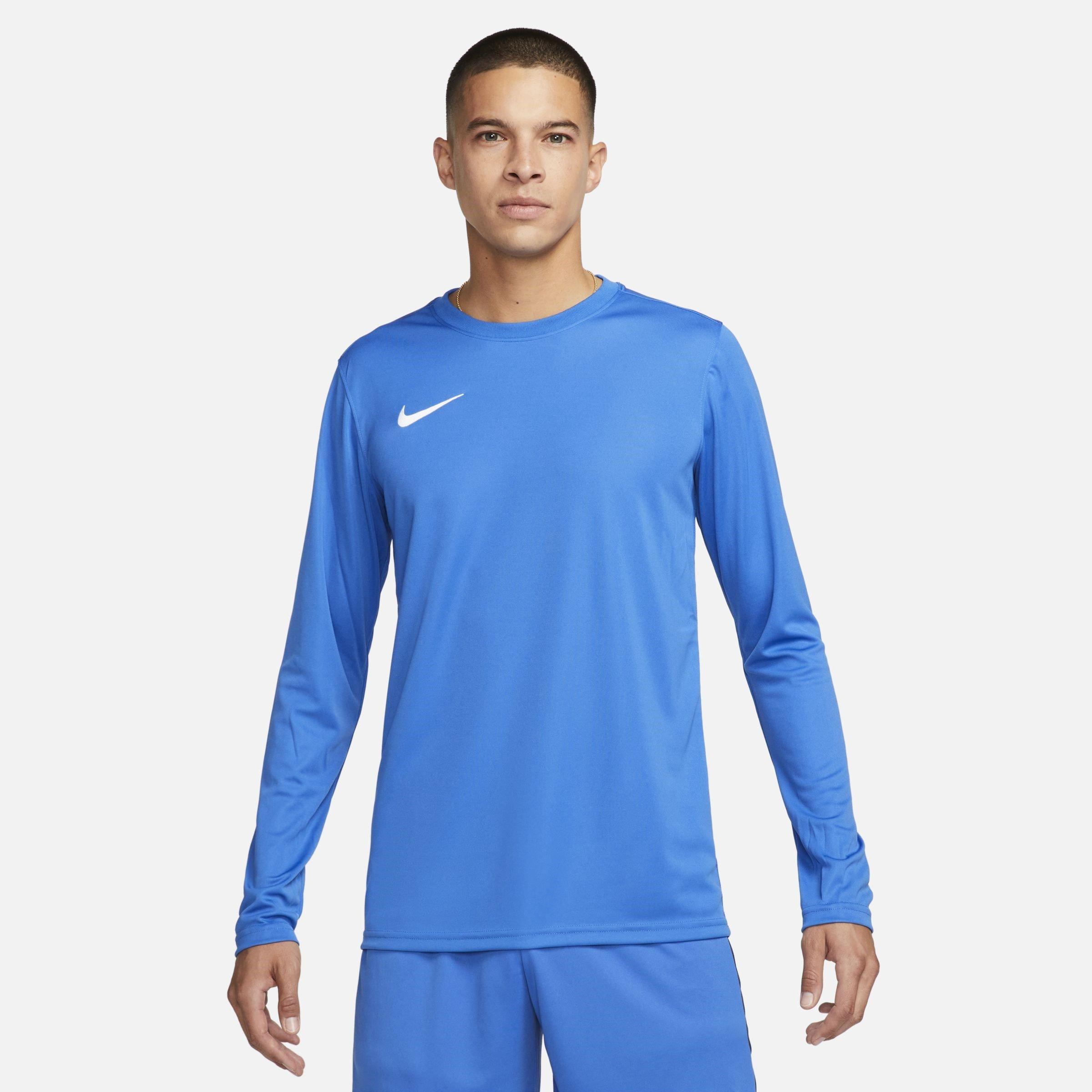 Royal Blue/Whit - Nike - Dri-FIT Park VII Men's Long-Sleeve Soccer Jersey - 1