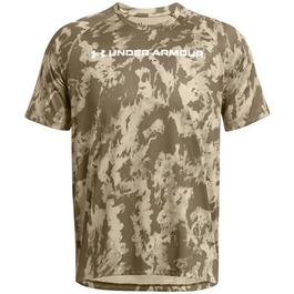 Under Armour Tech Camo Short-Sleeve Performance Gym Top