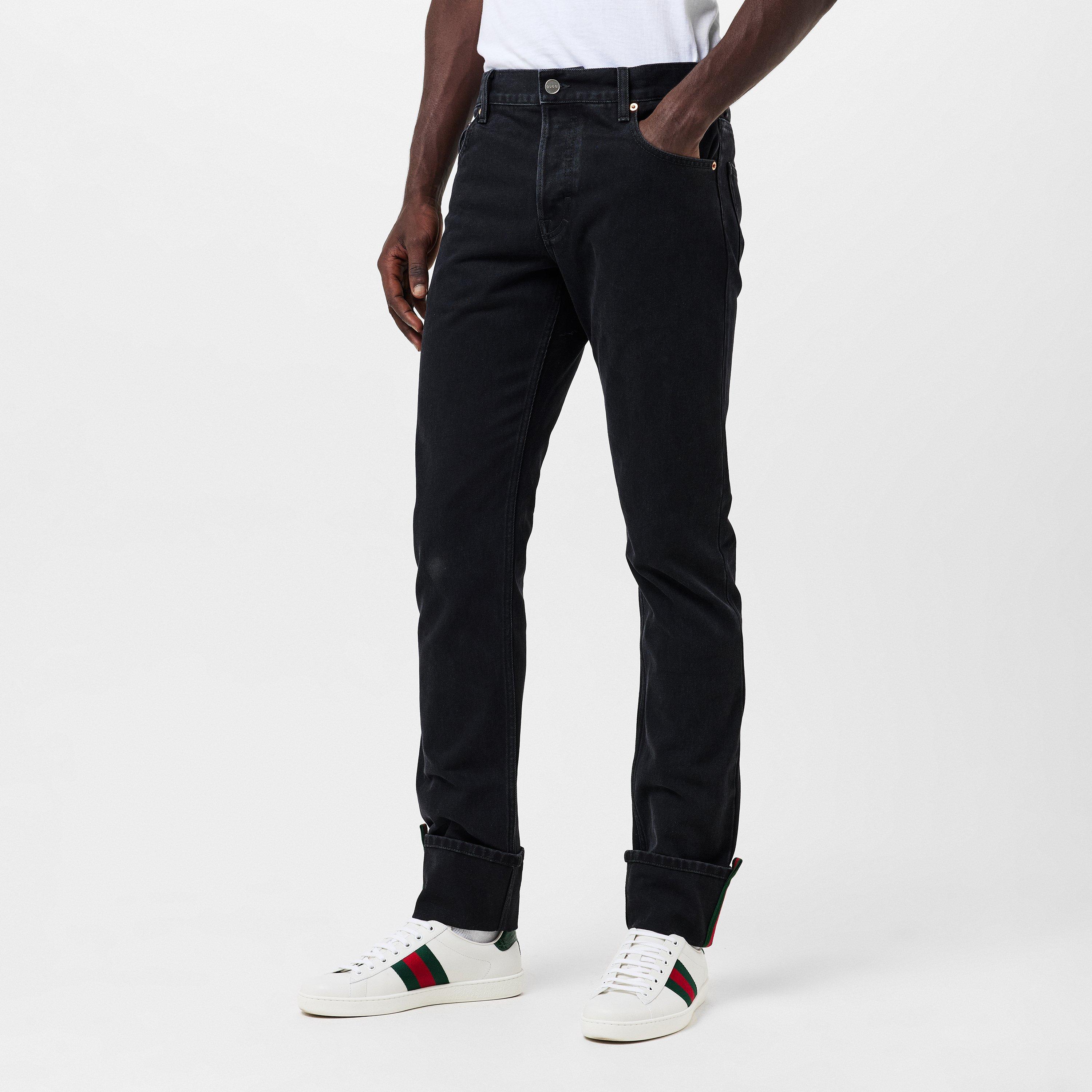 Dark Grey - Gucci - Tapered Jeans - 3