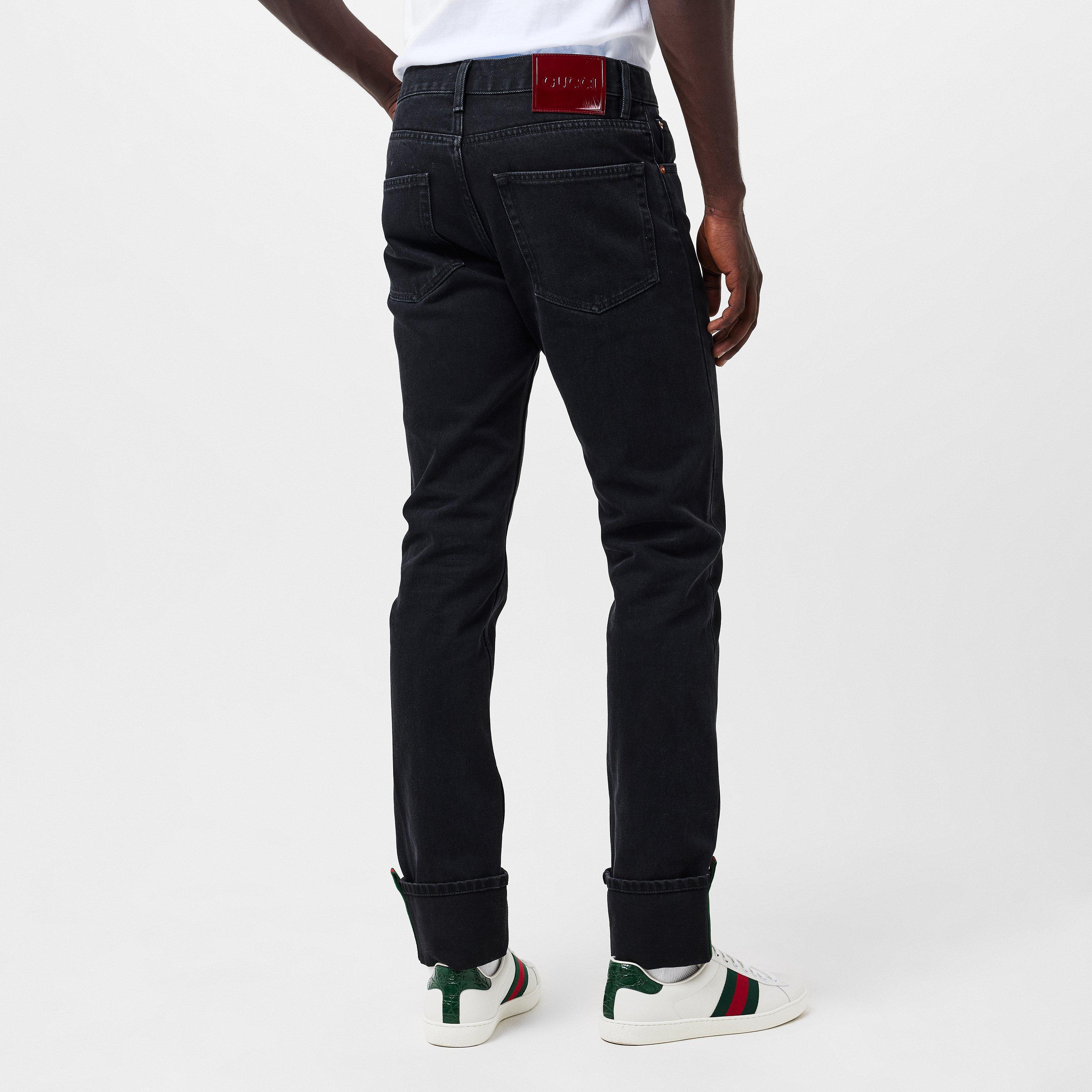 Dark Grey - Gucci - Tapered Jeans - 4
