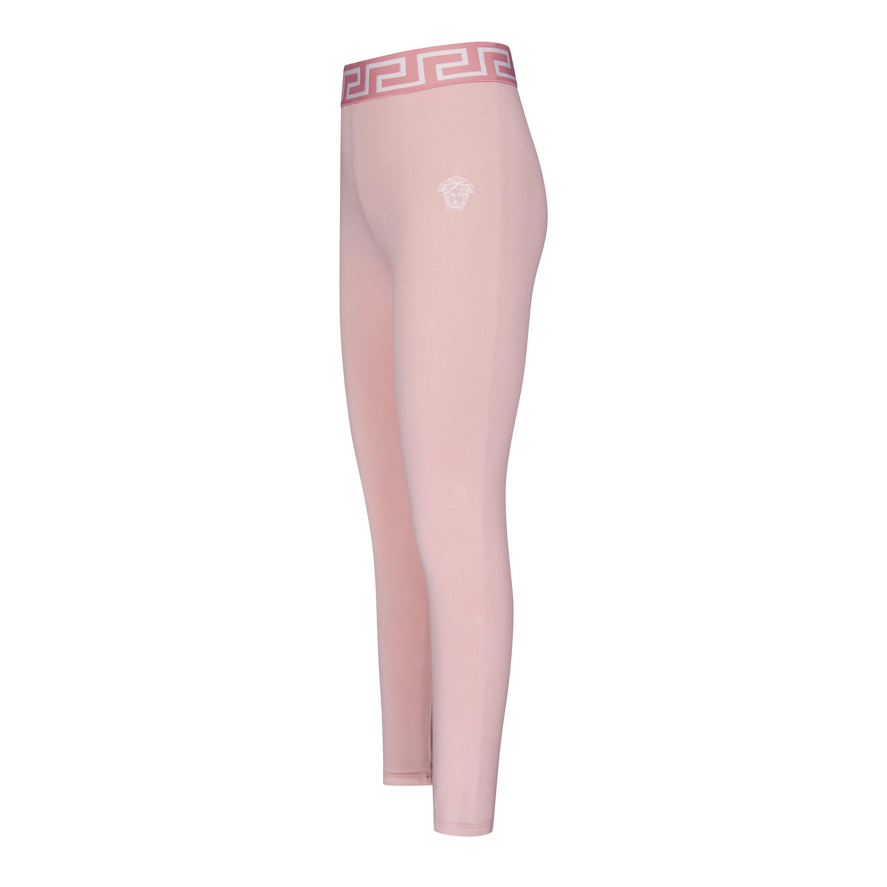 Pink 2PU10 - Versace - Kids' Logo Leggings - 3