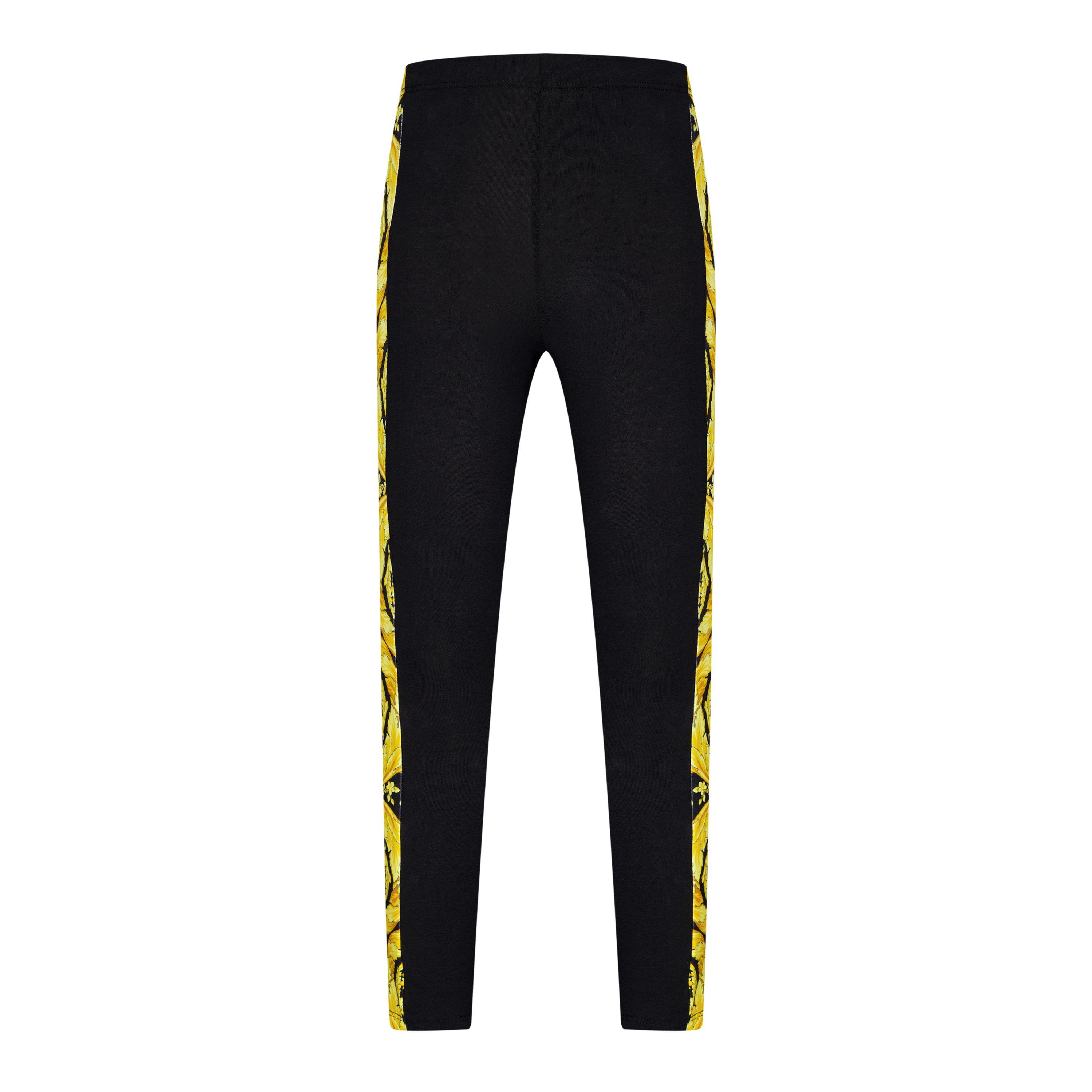Blk/Gld 2B130 - Versace - Barocco Leggings Junior - 1