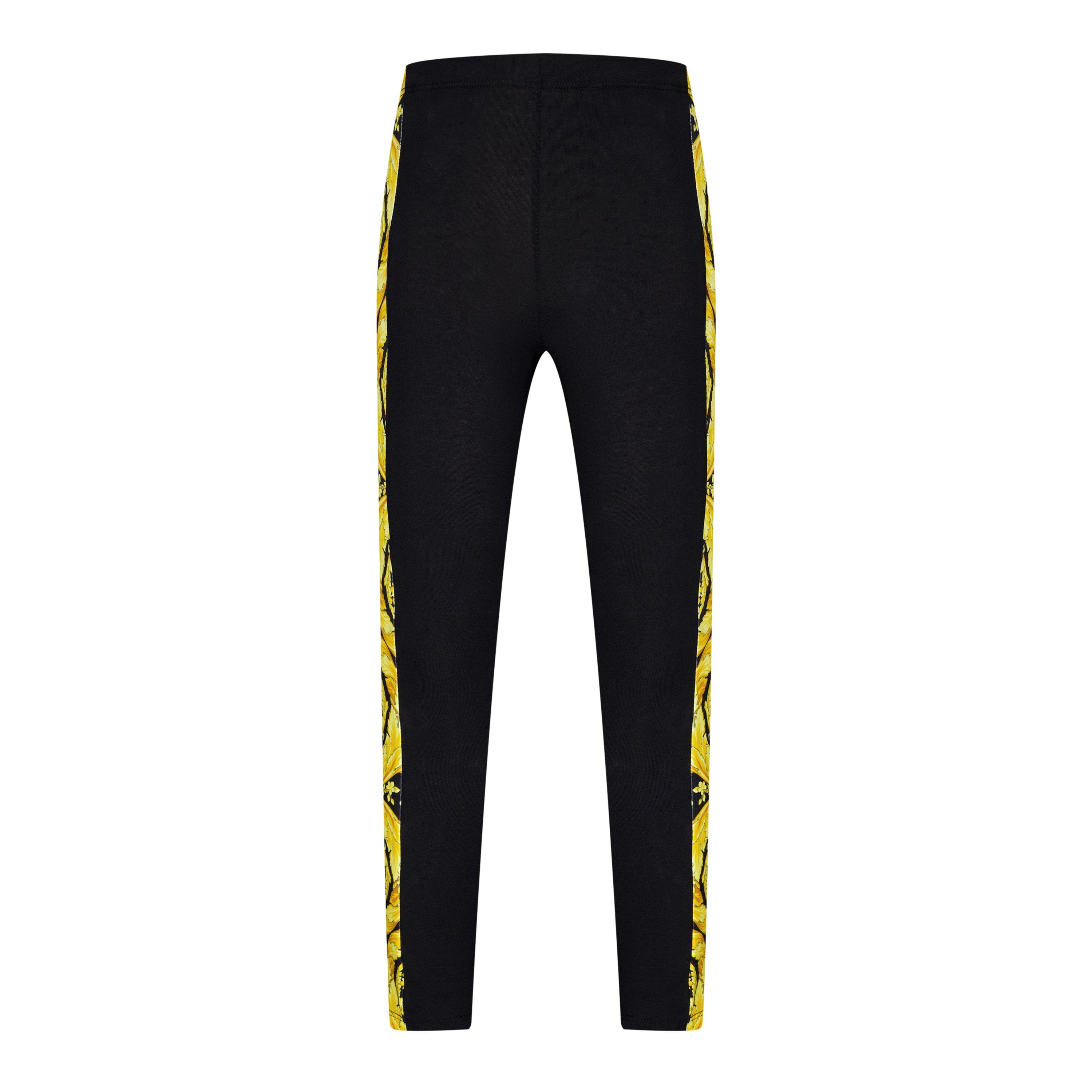 Blk/Gld 2B130 - Versace - Barocco Leggings Junior - 2
