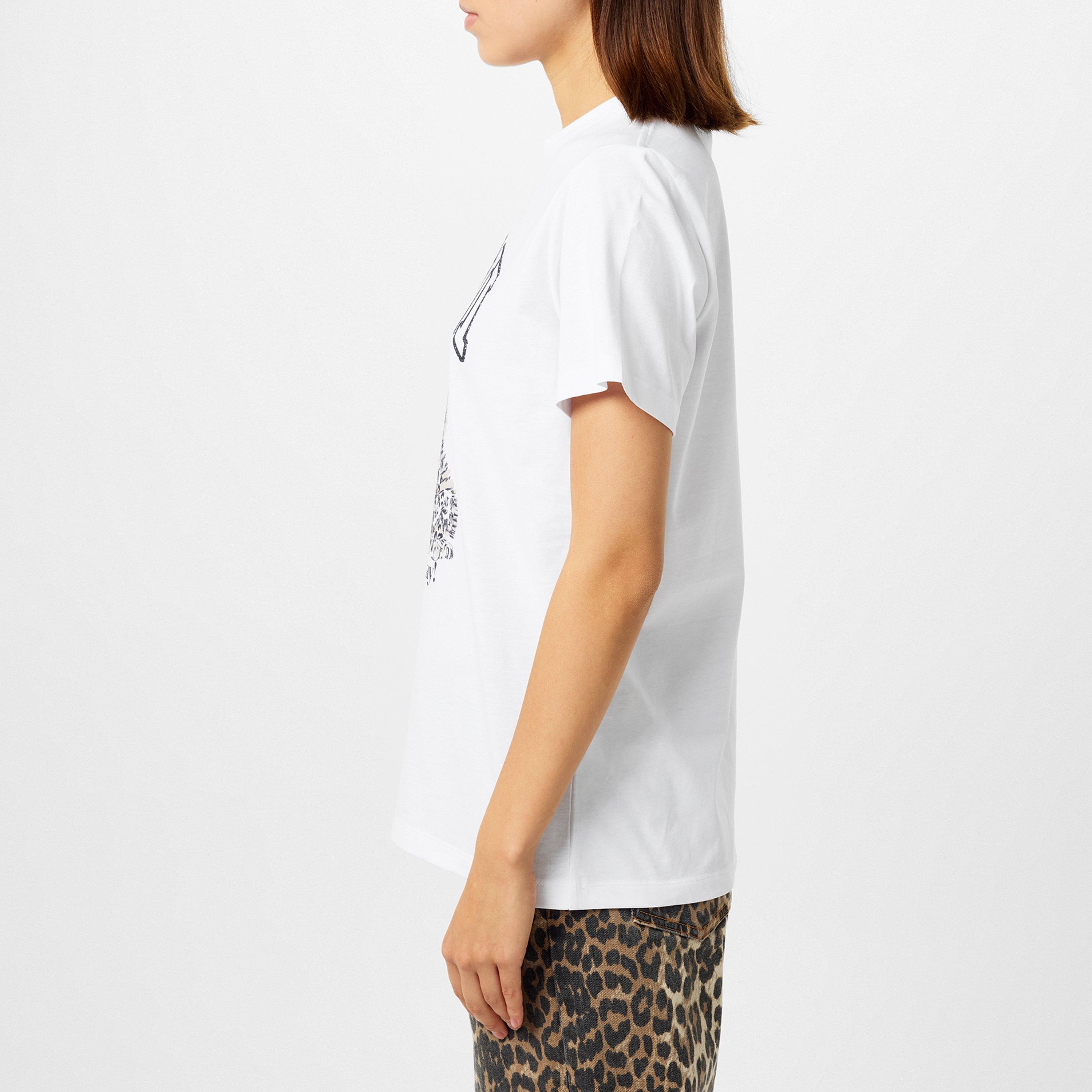 Leopard - Ganni - Graphic T-shirt - 2