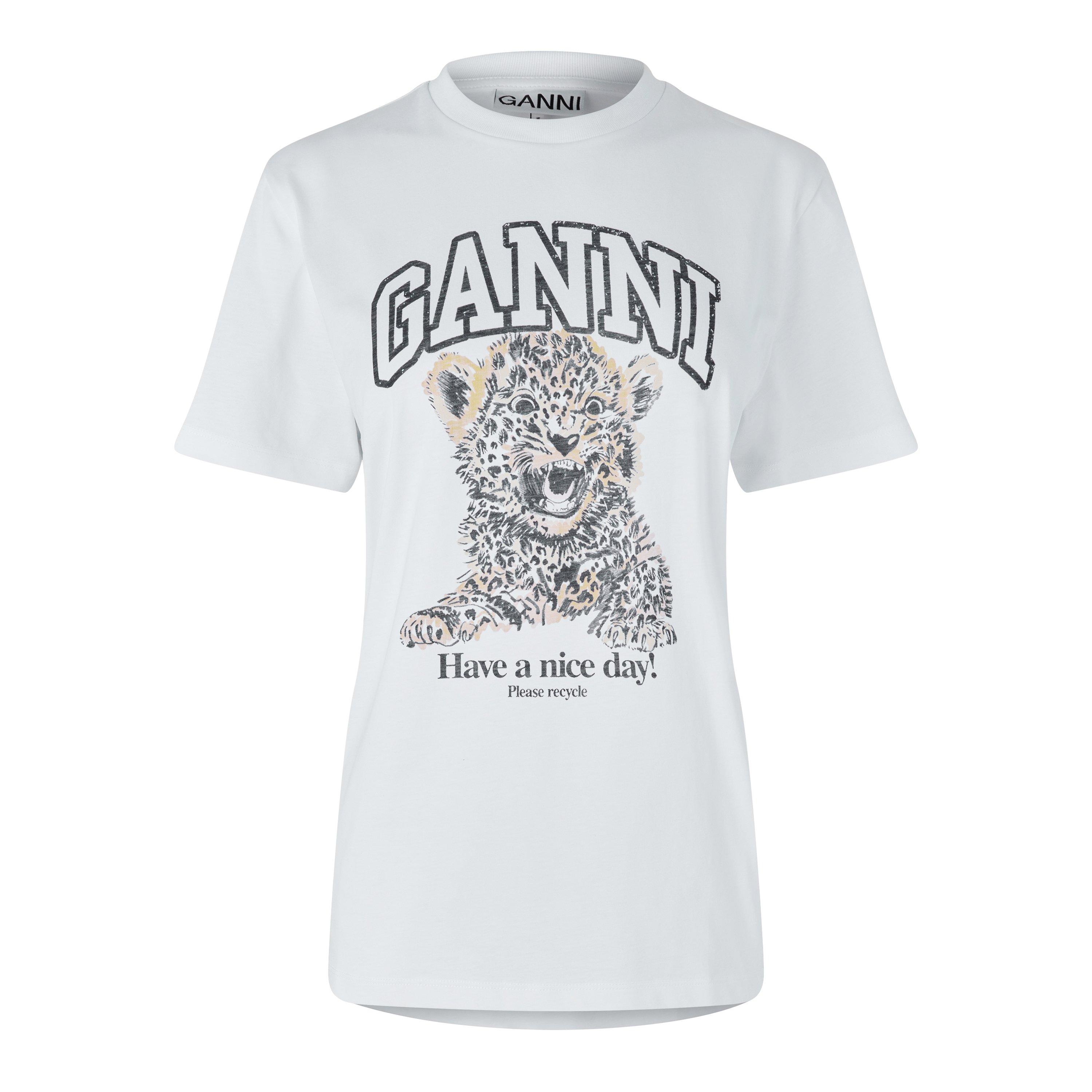 Leopard - Ganni - Graphic T-shirt - 5