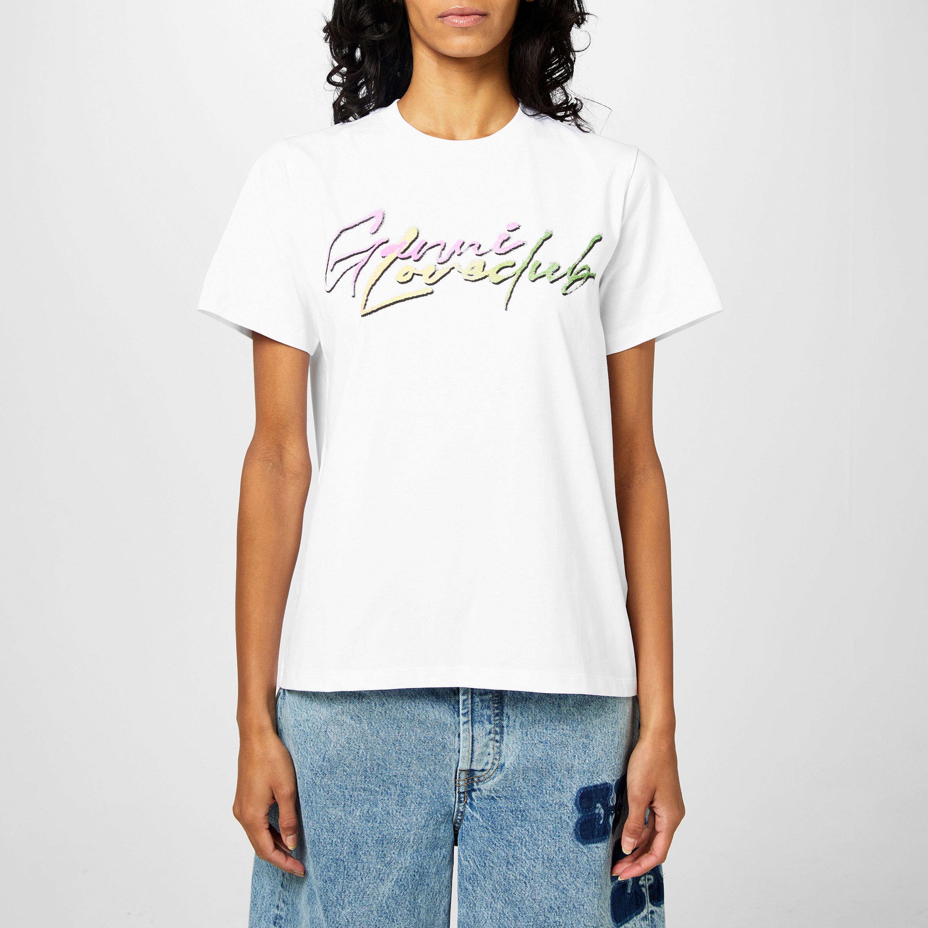 Ganni Women's Multi Love Regular Fit T-Shirt