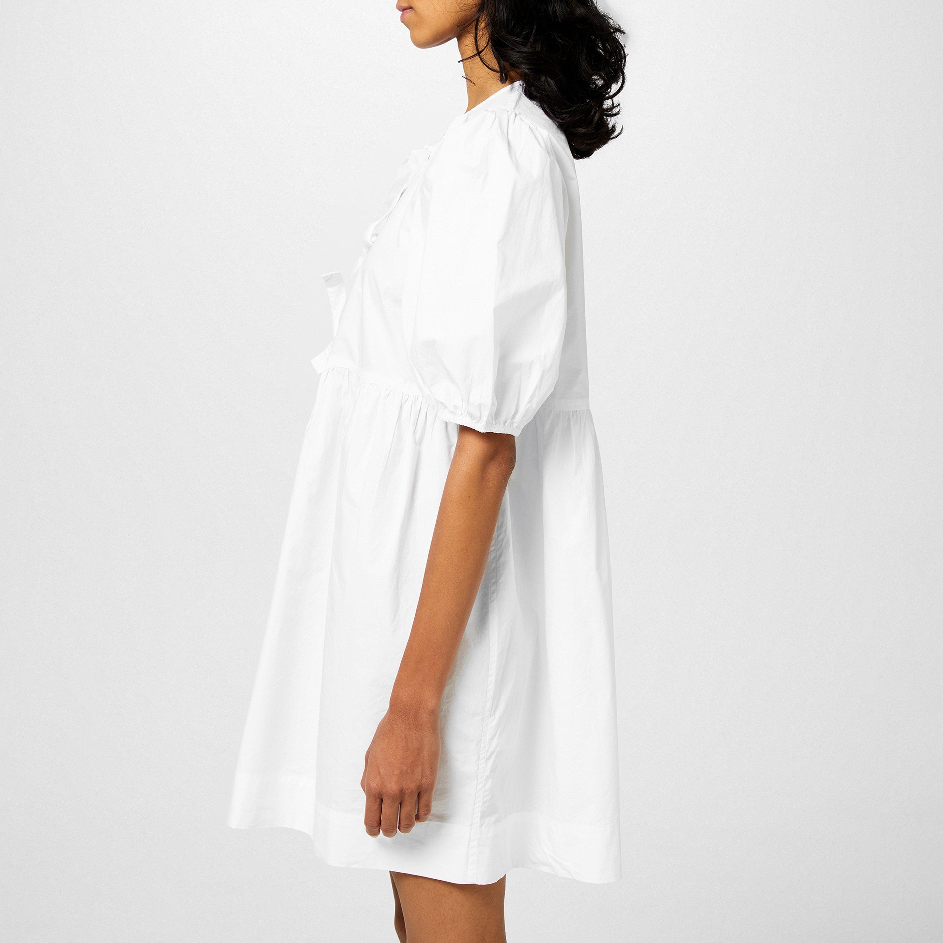 Bright White - Ganni - Bow tie Mini Dress - 2