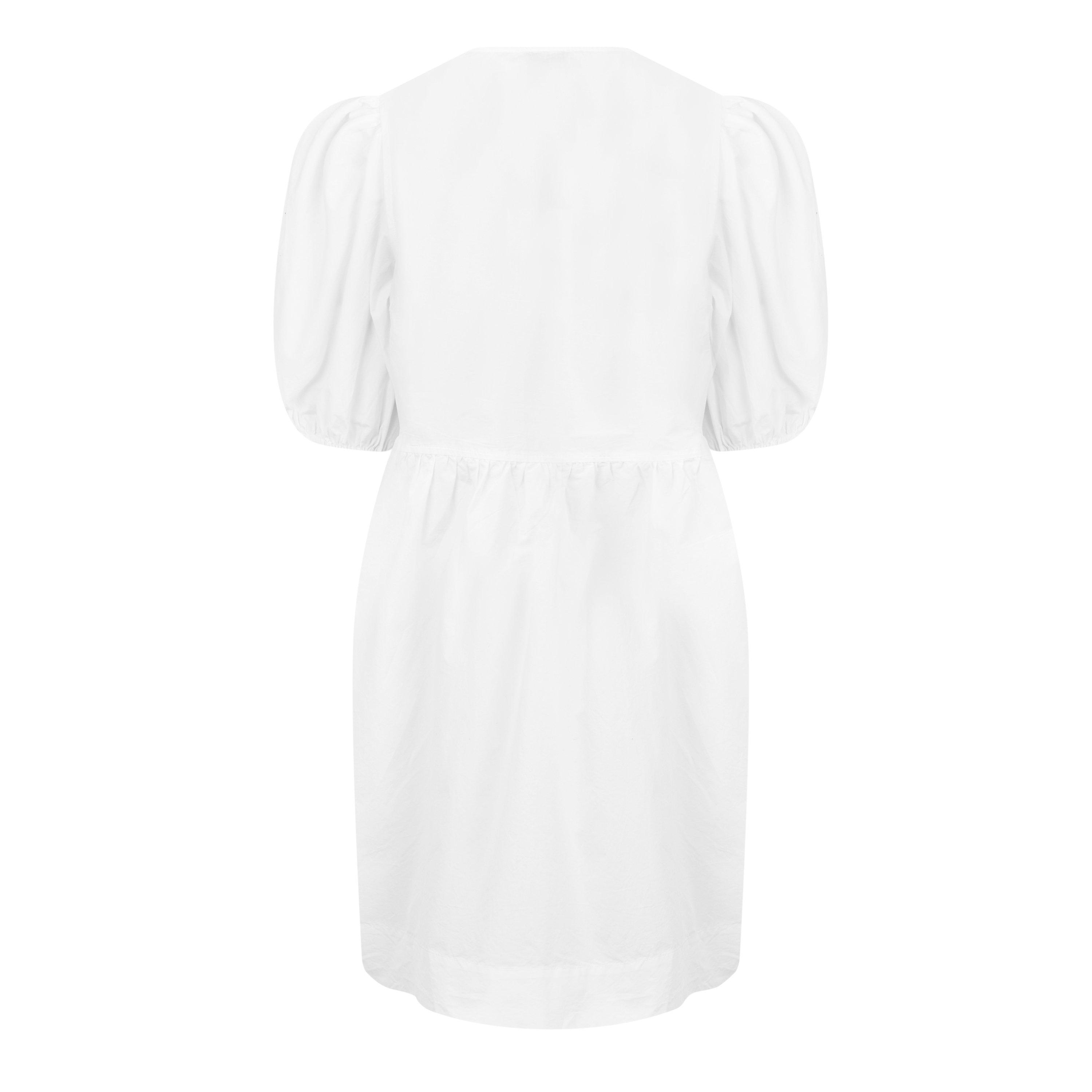 Bright White - Ganni - Bow tie Mini Dress - 6