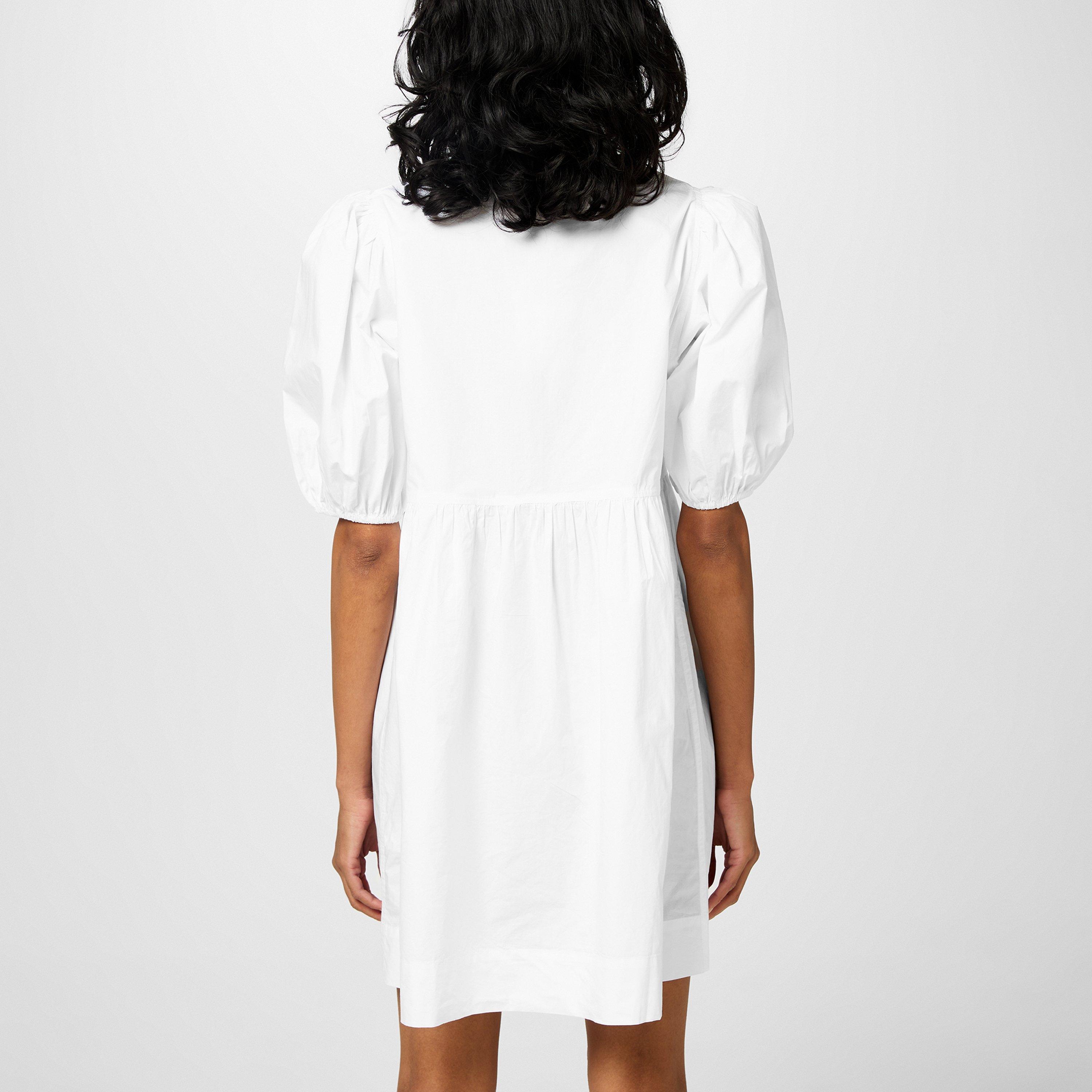 Bright White - Ganni - Bow tie Mini Dress - 3
