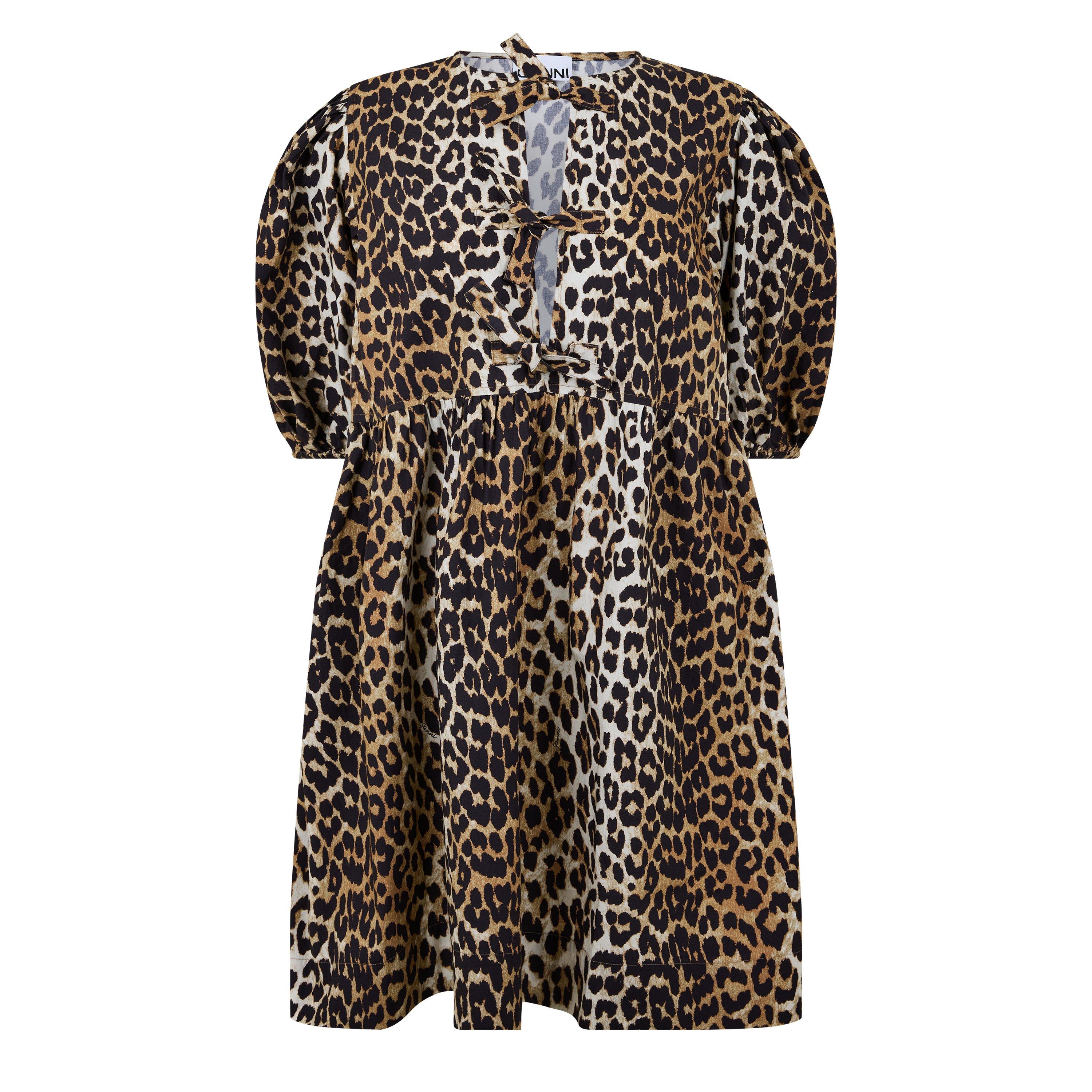 Leopard - Ganni - Bow tie Mini Dress - 5