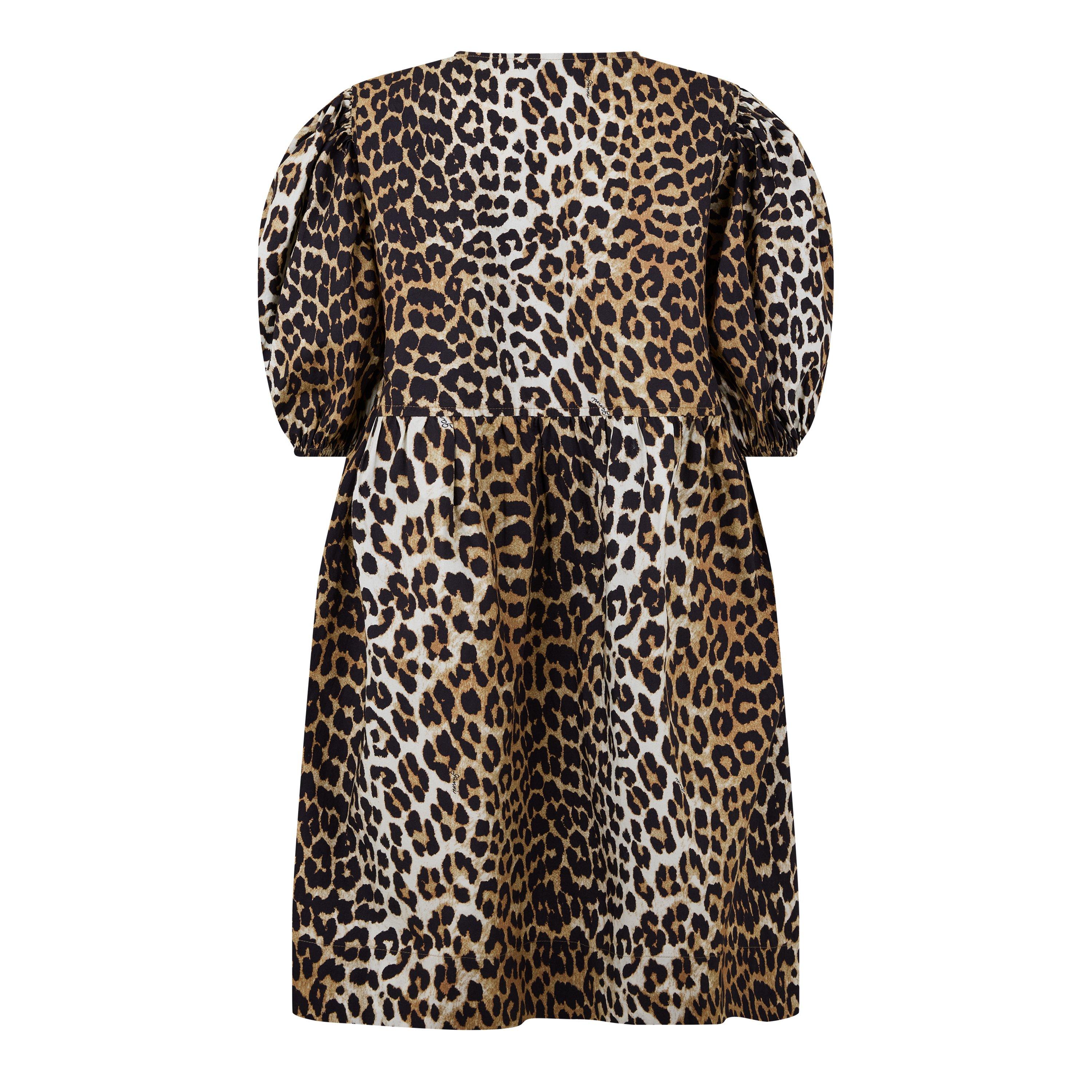 Leopard - Ganni - Bow tie Mini Dress - 6